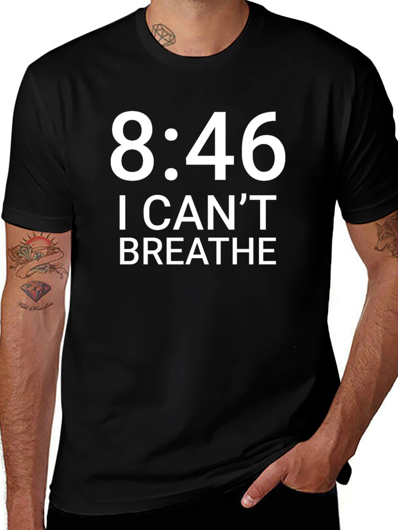 Variant 18 of 8:46 I Can't Breathe Graphic Tee