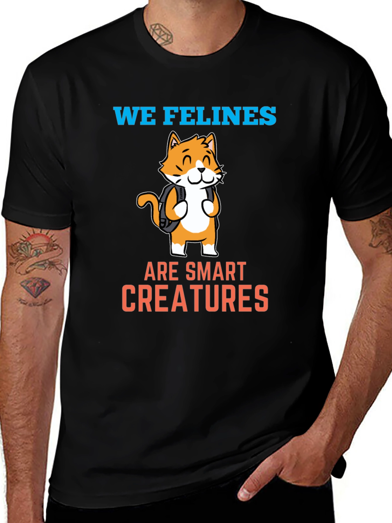 Variant 6 of We Felines Are Smart Creatures - Graphic Tee