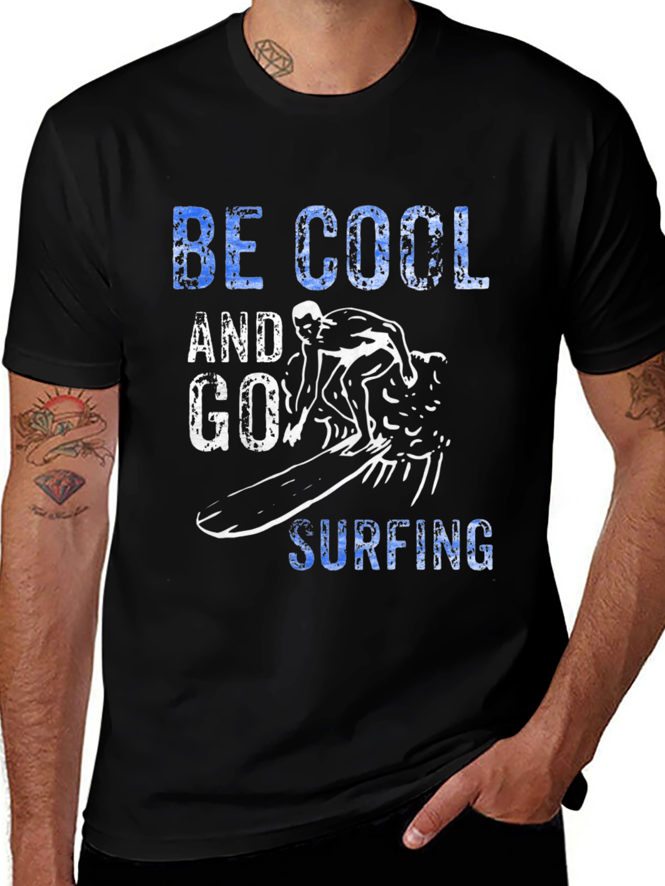Variant 10 of Be Cool Surfing Graphic T-Shirt