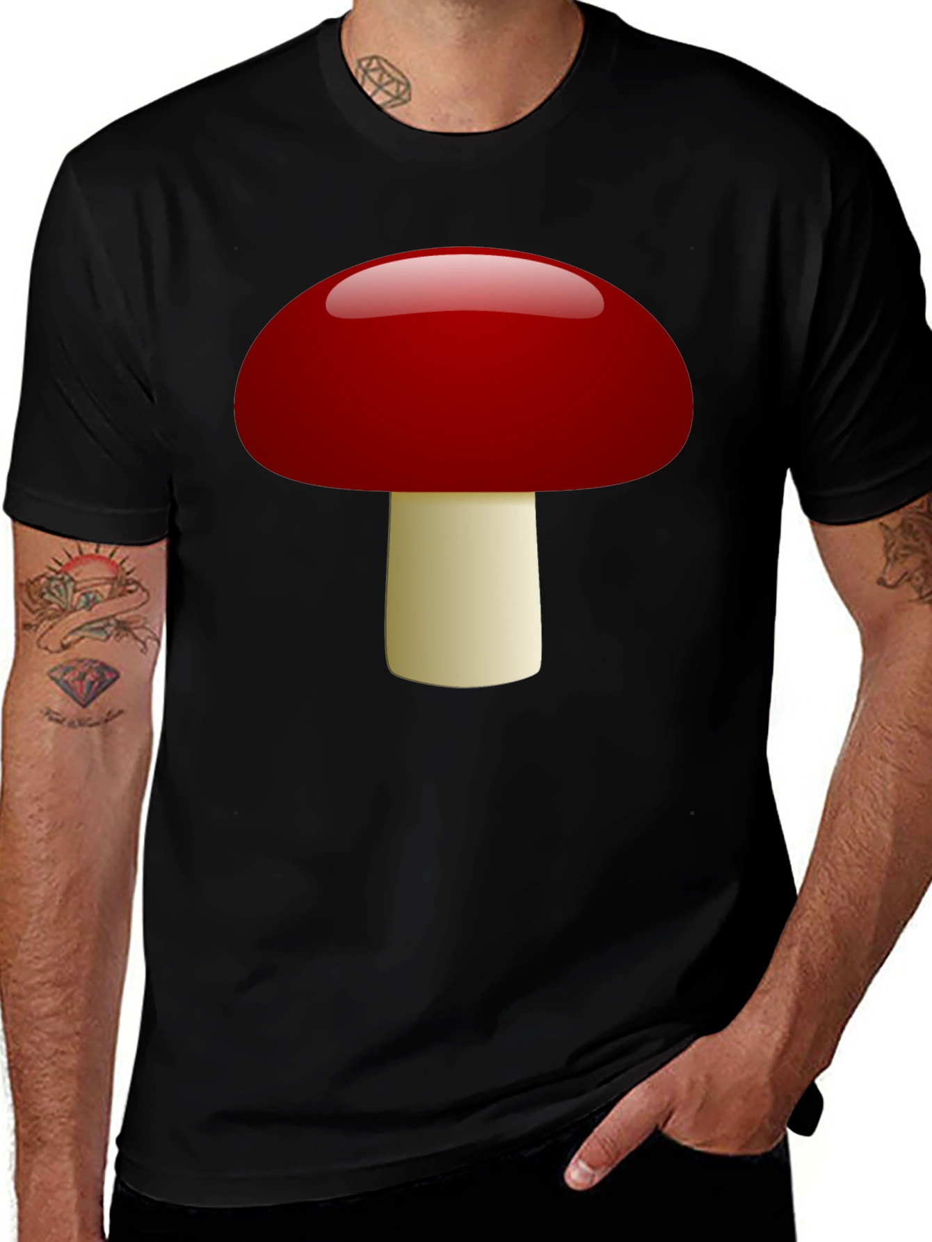 Variant 16 of Mushroom Graphic Tee - Fun & Casual Style