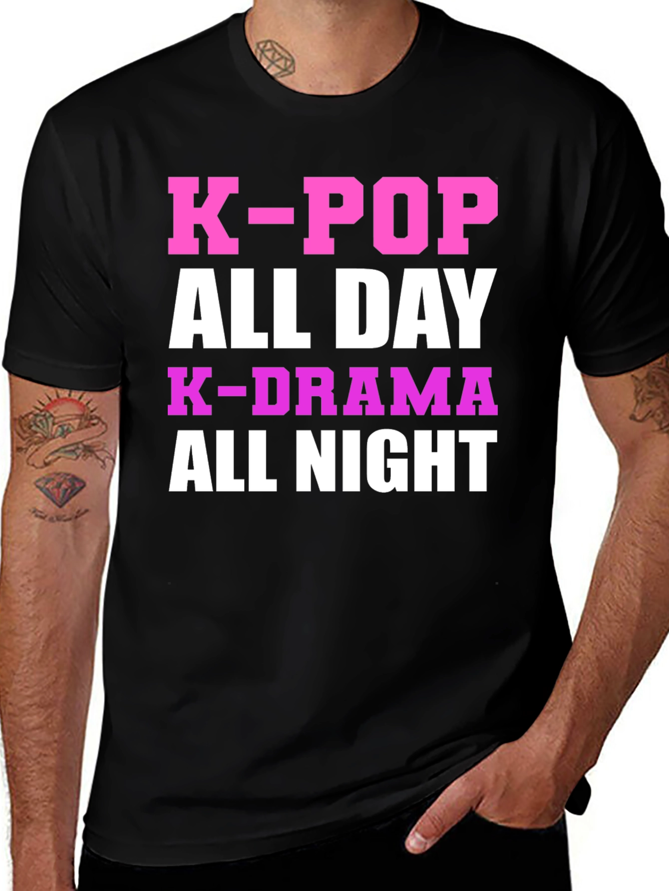 K-Pop All Day Graphic Tee