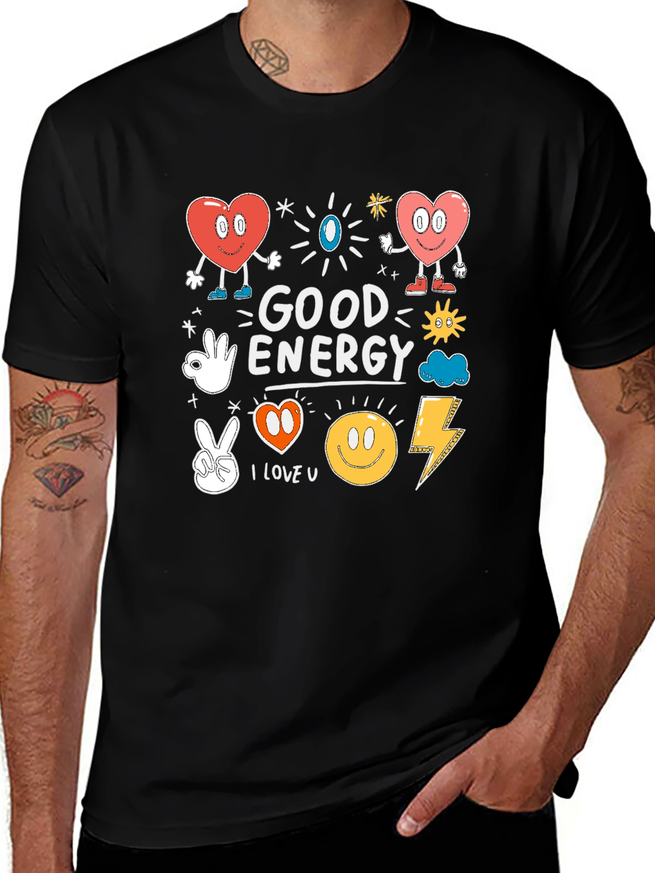 Variant 20 of Good Energy Graphic T-Shirt