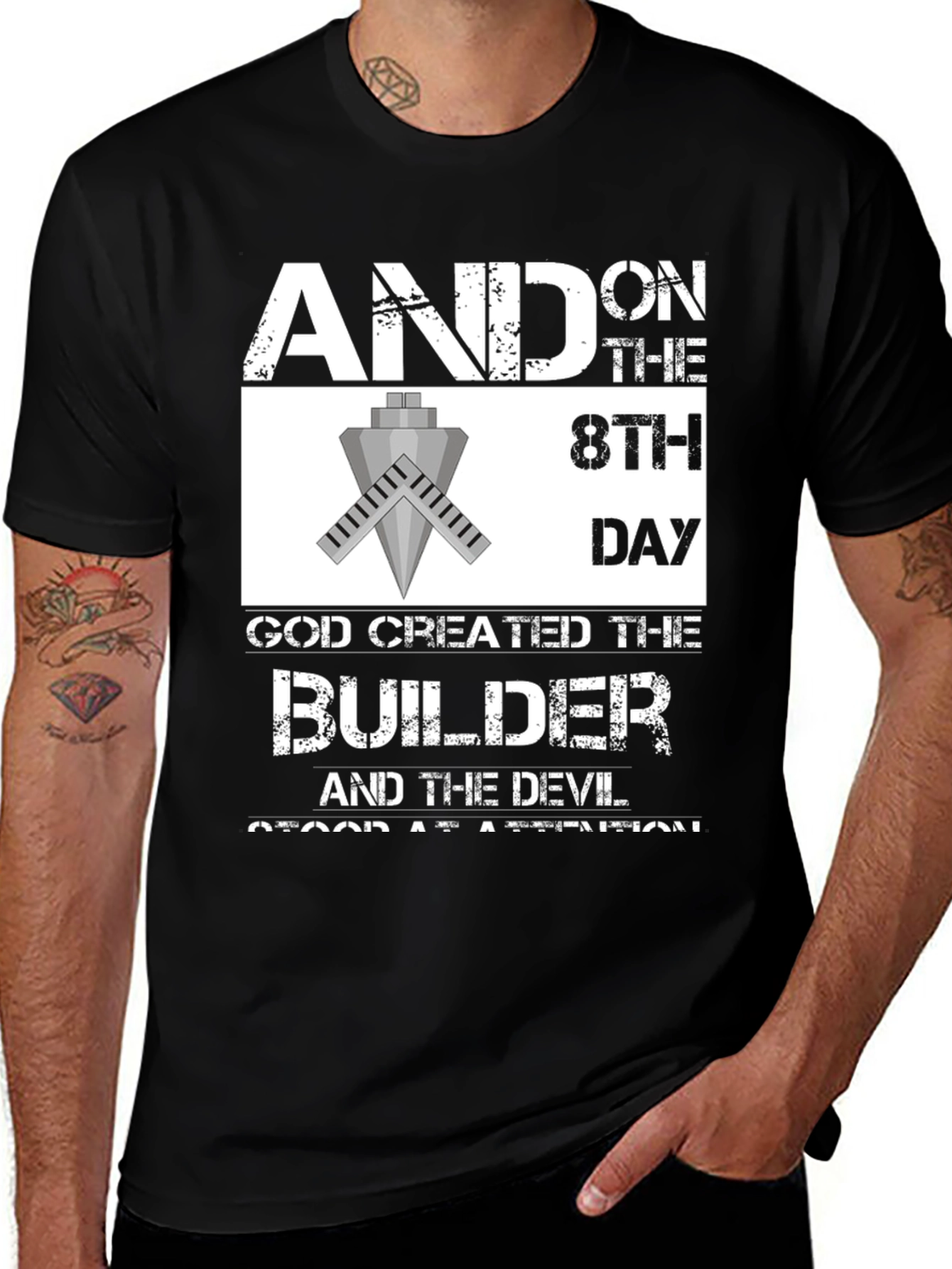 Variant 25 of Builder T-Shirt - And on the 8th Day