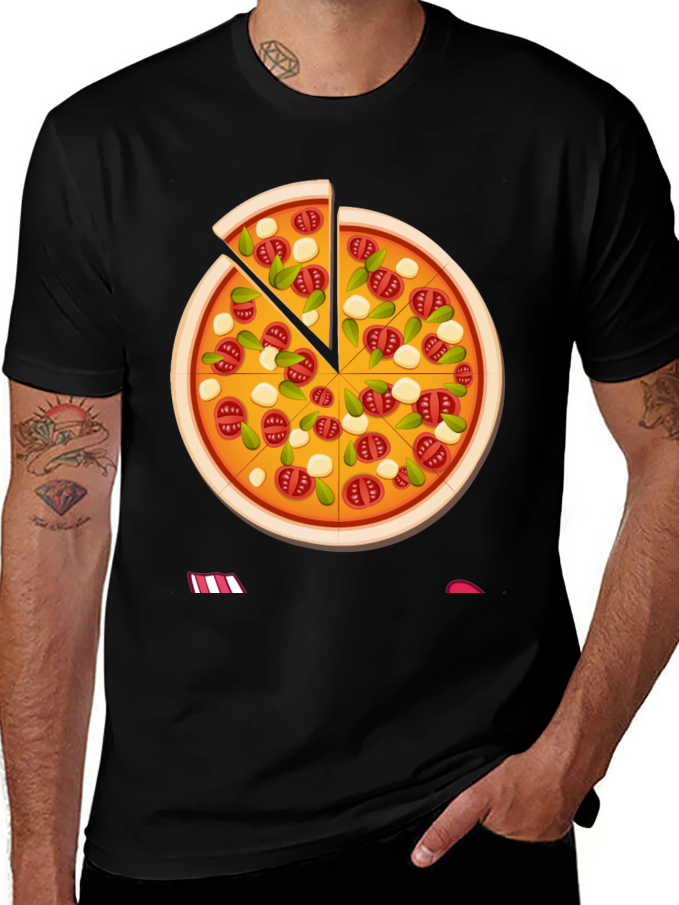Variant 11 of Pizza Graphic Tee - Slice of Style!