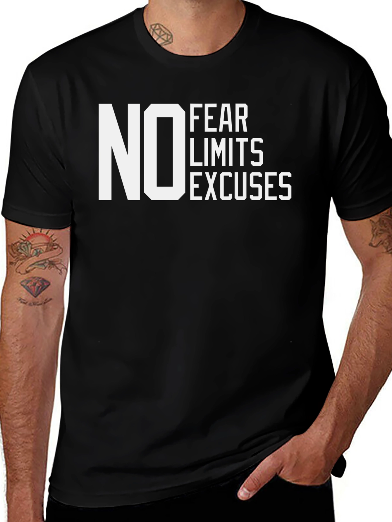 Variant 22 of No Fear Limits Excuses Graphic Tee
