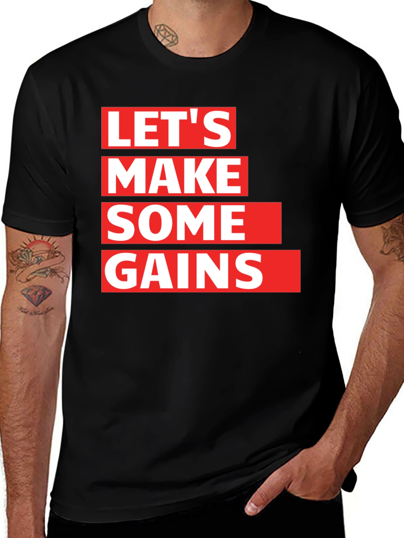 Variant 14 of Let's Make Some Gains Graphic T-Shirt