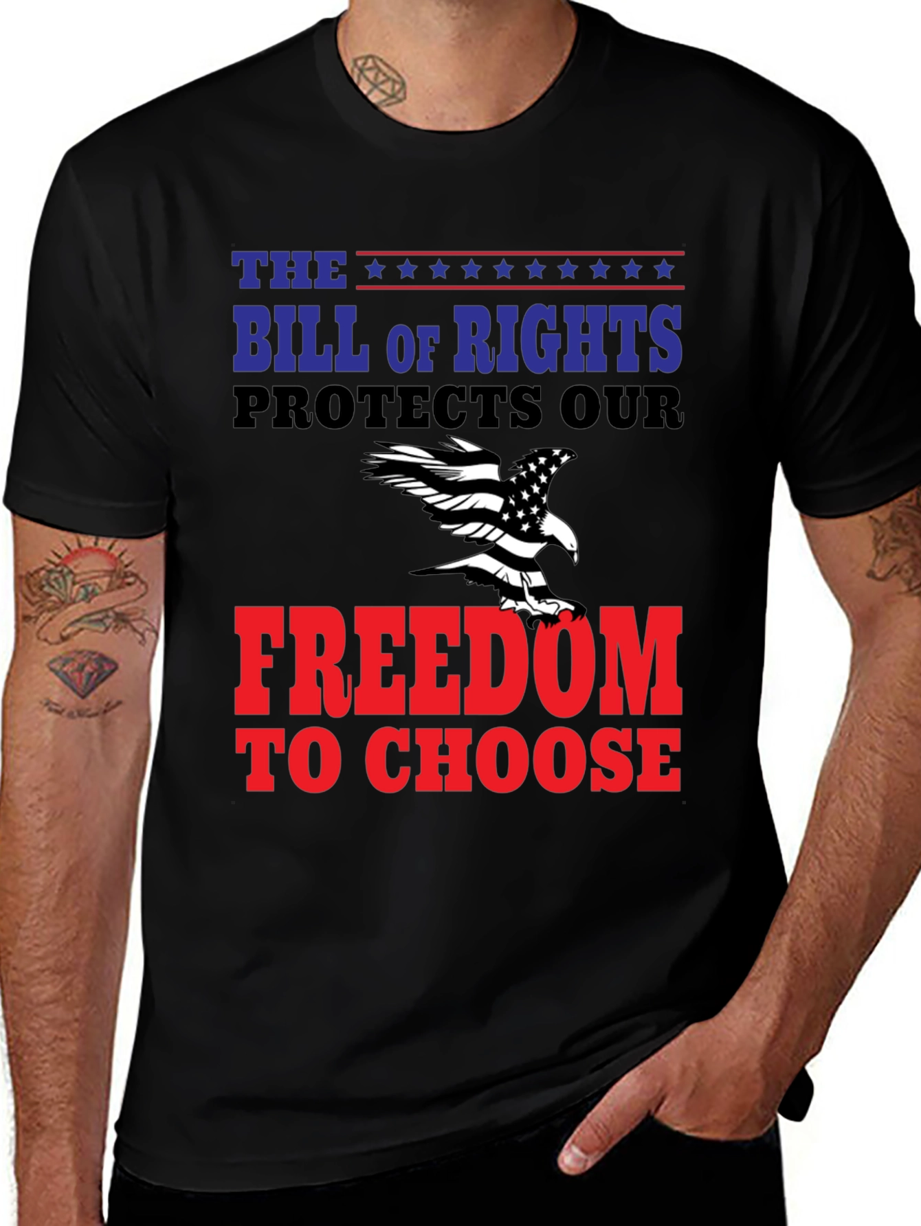 Variant 28 of Bill of Rights Patriotic Tee