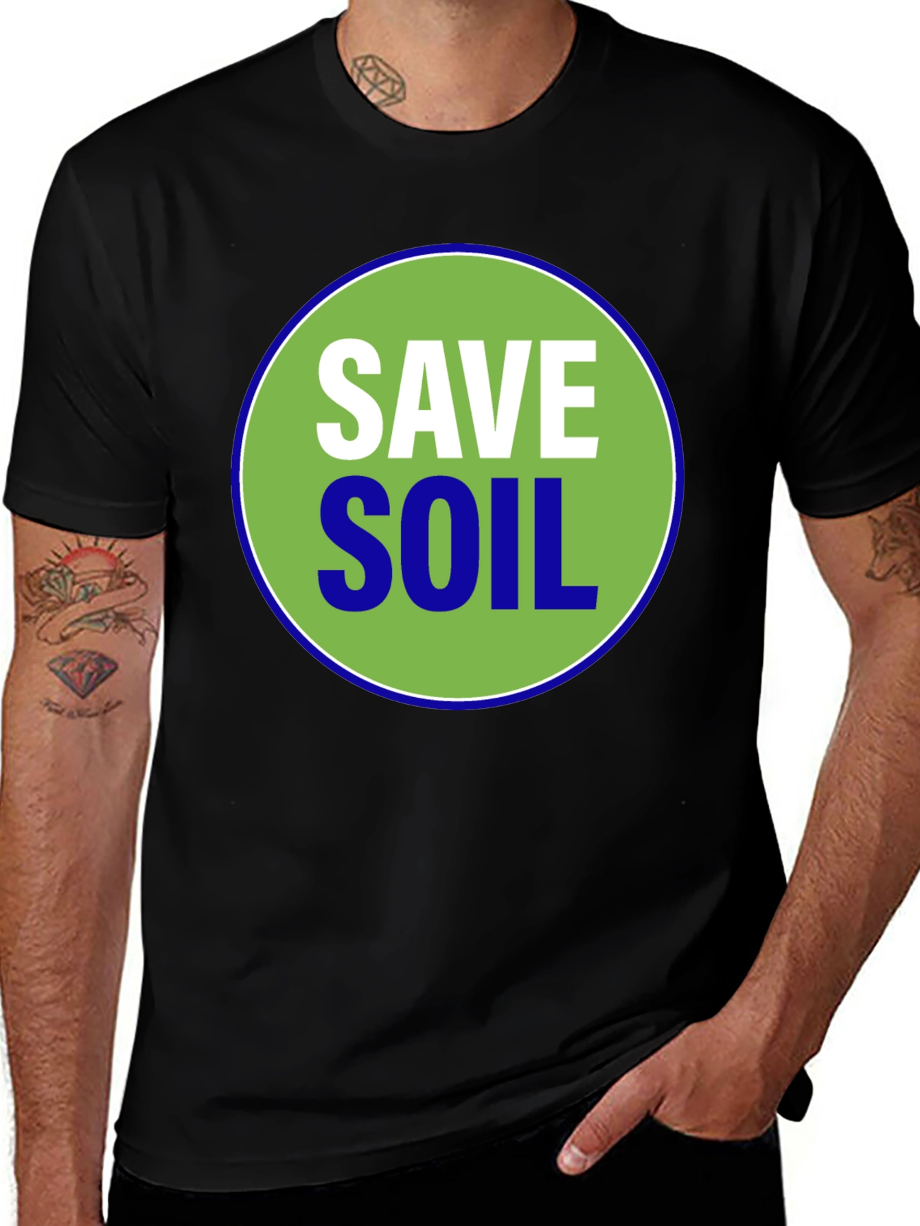 Variant 8 of Save Soil Graphic Tee - Earth Awareness T-Shirt
