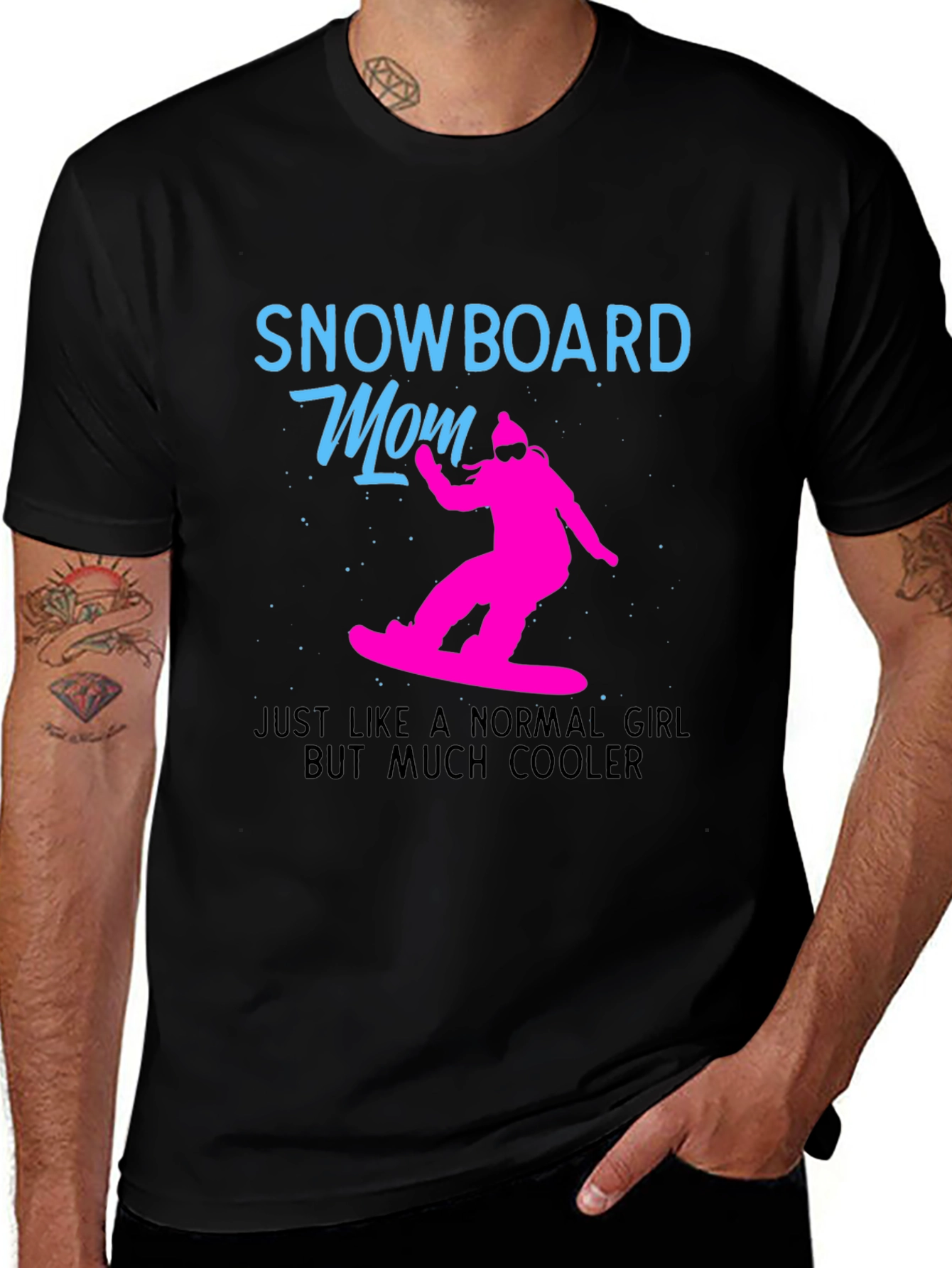 Variant 16 of Snowboard Mom Graphic Tee - Cool Girl Style