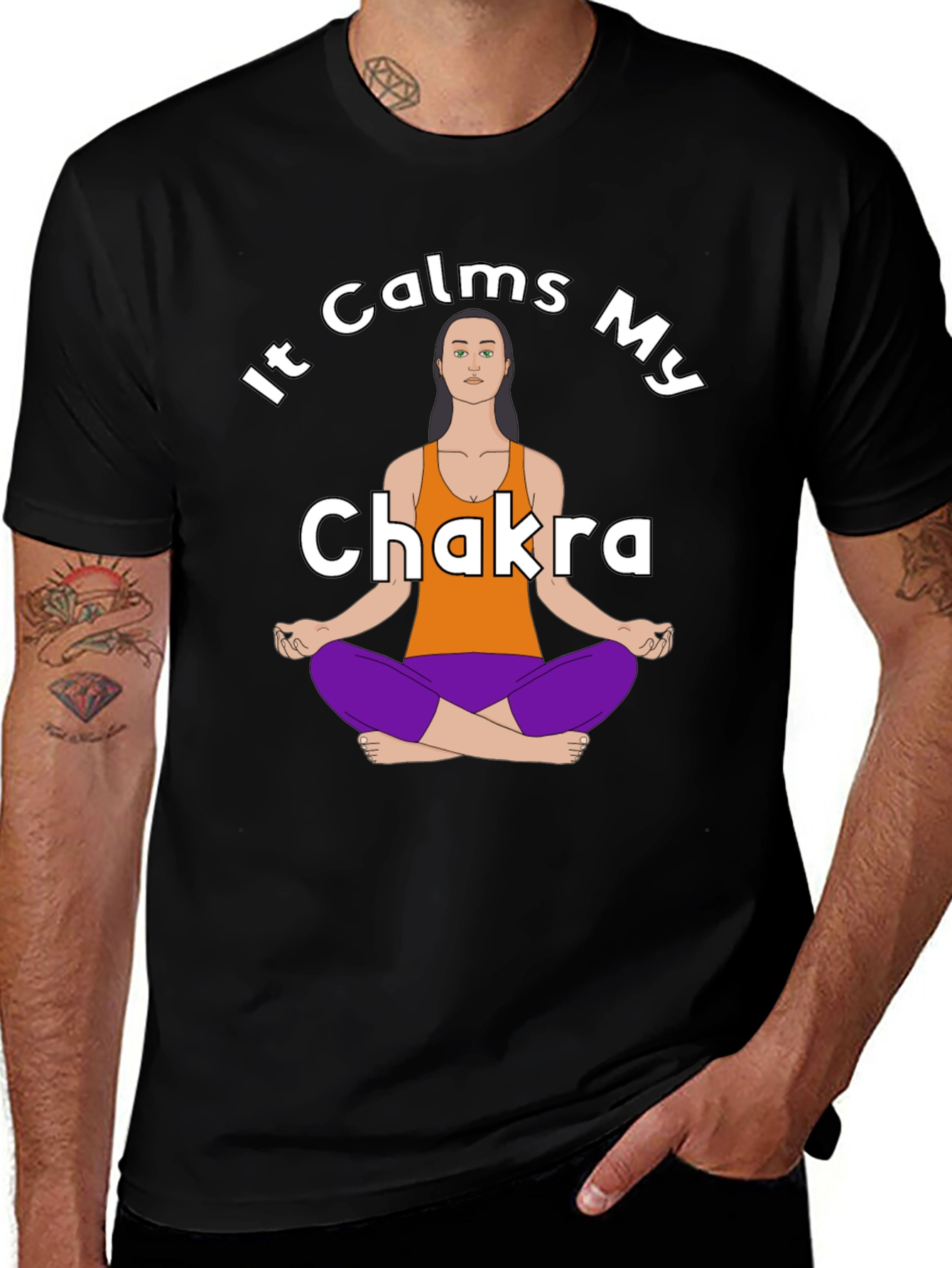 Variant 21 of It Calms My Chakra Graphic T-Shirt