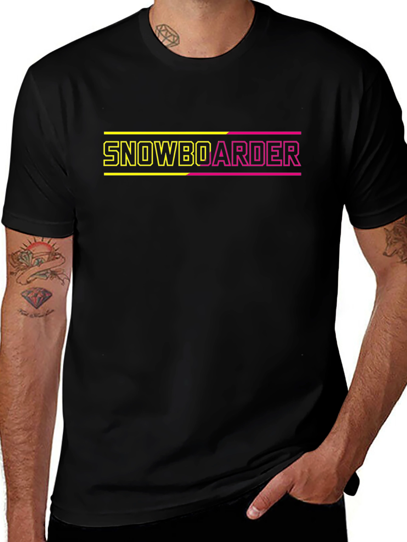 Variant 4 of Snowboarder Graphic Tee - Stylish & Comfortable