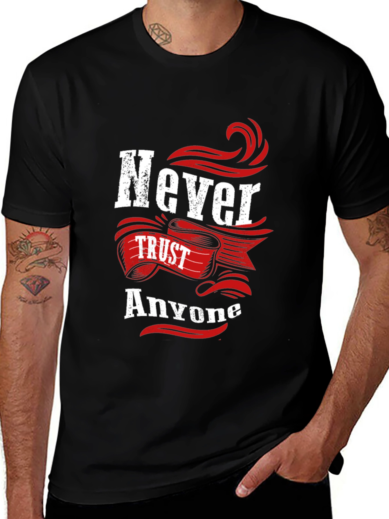 Variant 19 of Never Trust Anyone Graphic Tee