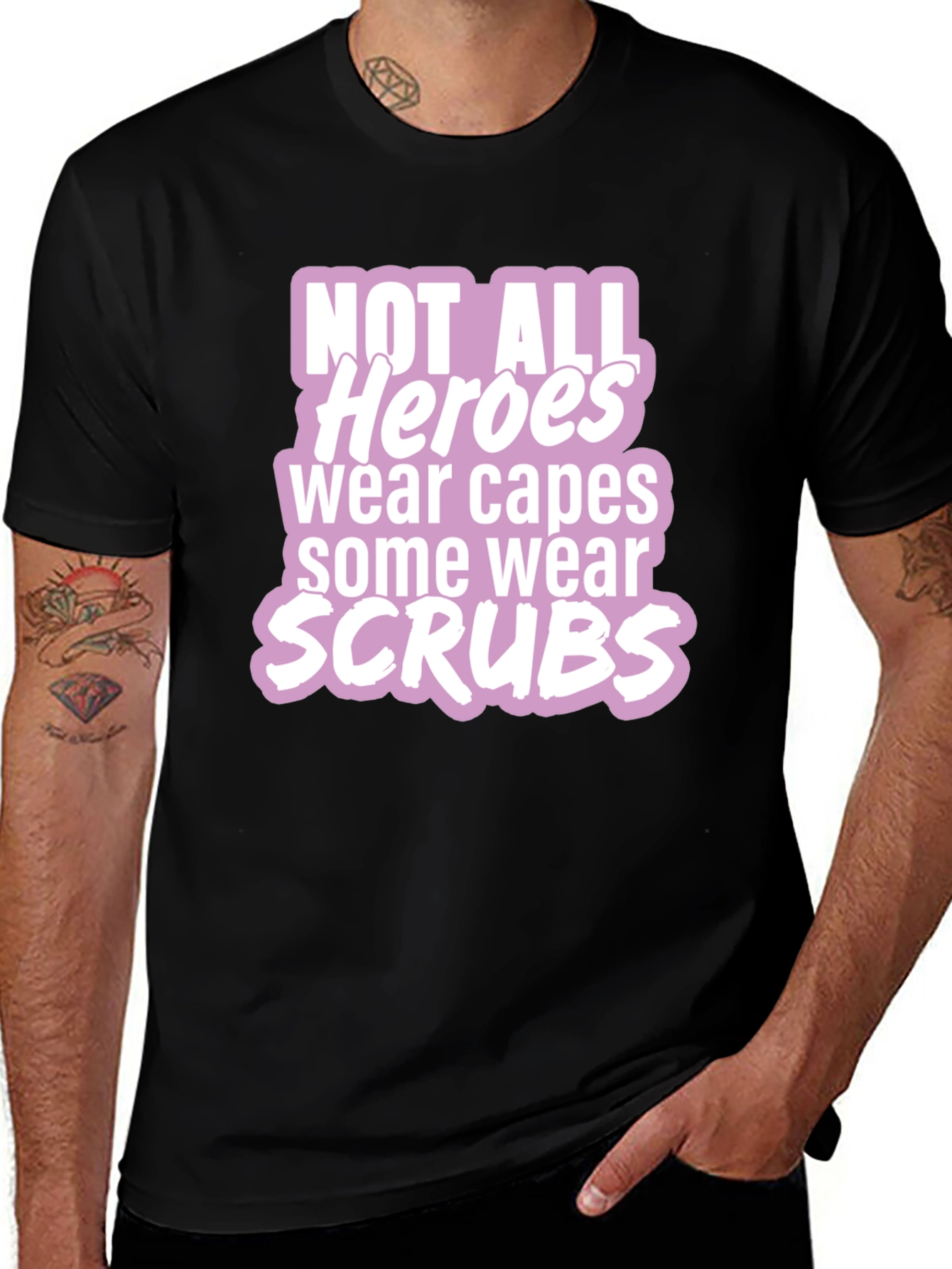 Variant 29 of Heroes Wear Scrubs T-Shirt - Nurse Appreciation Tee