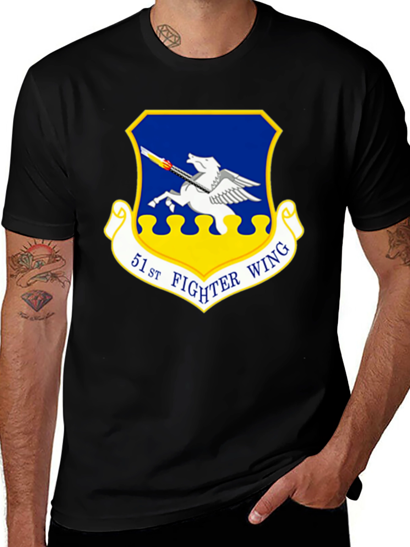Variant 20 of 51st Fighter Wing Black T-Shirt