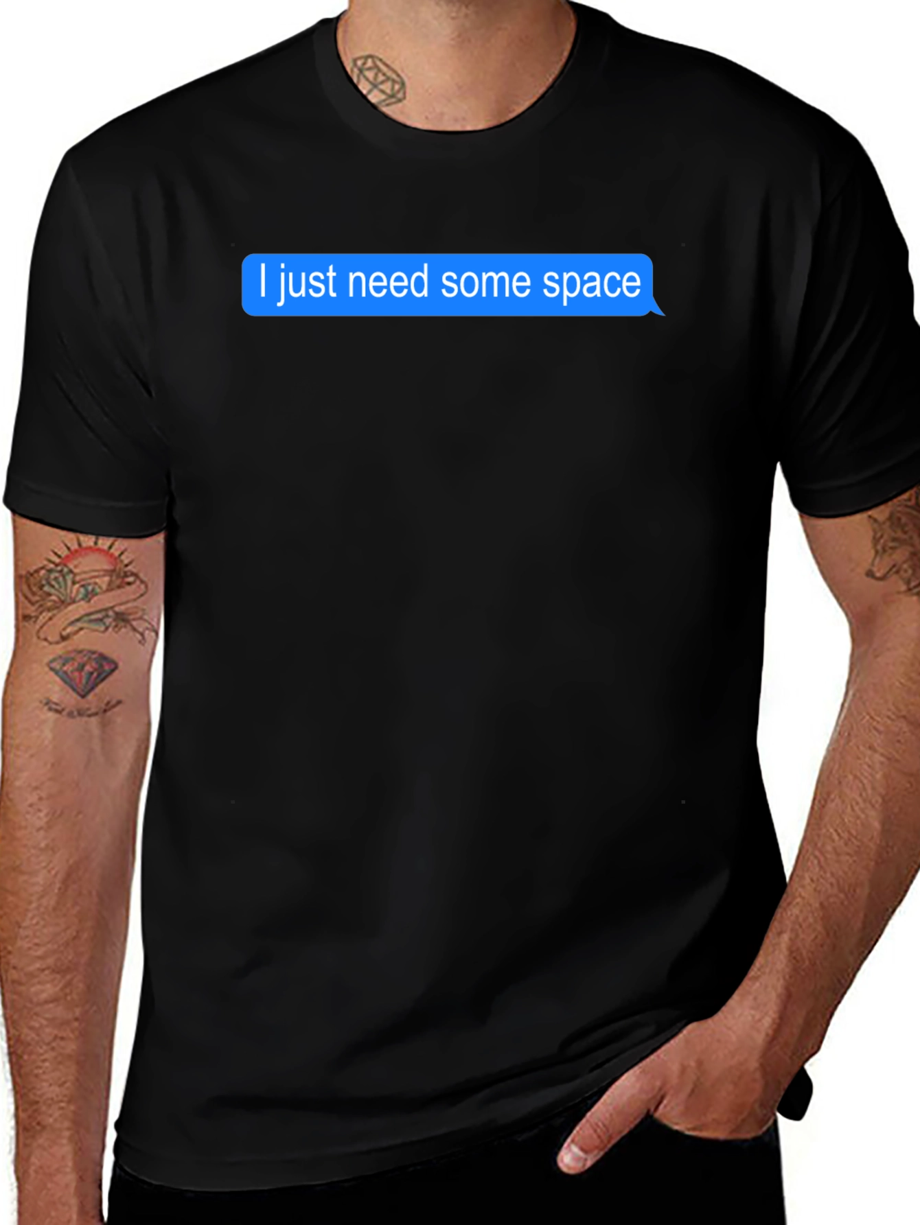 I Need Space Black T-Shirt