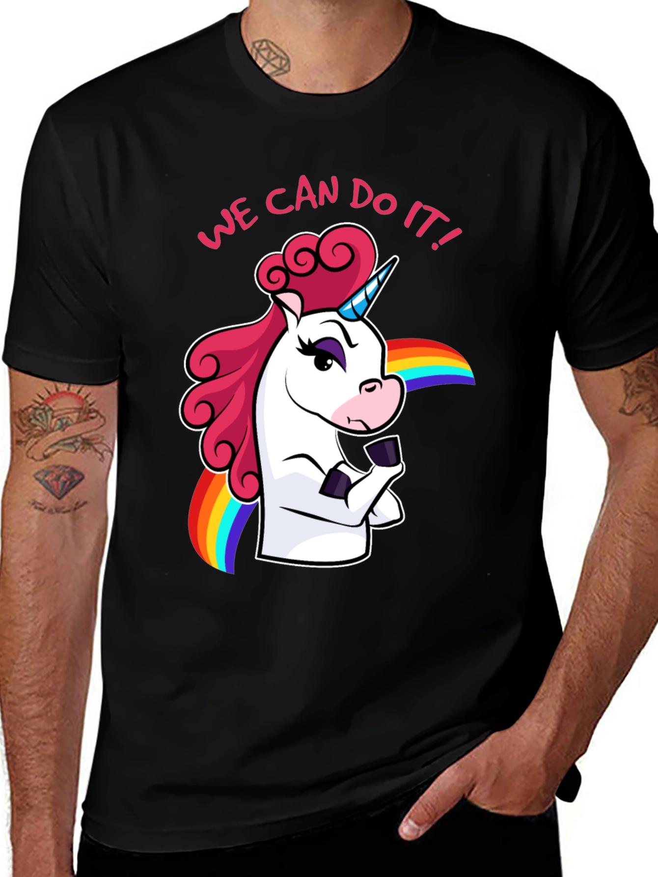 Variant 27 of Unicorn 'We Can Do It!' Graphic Tee