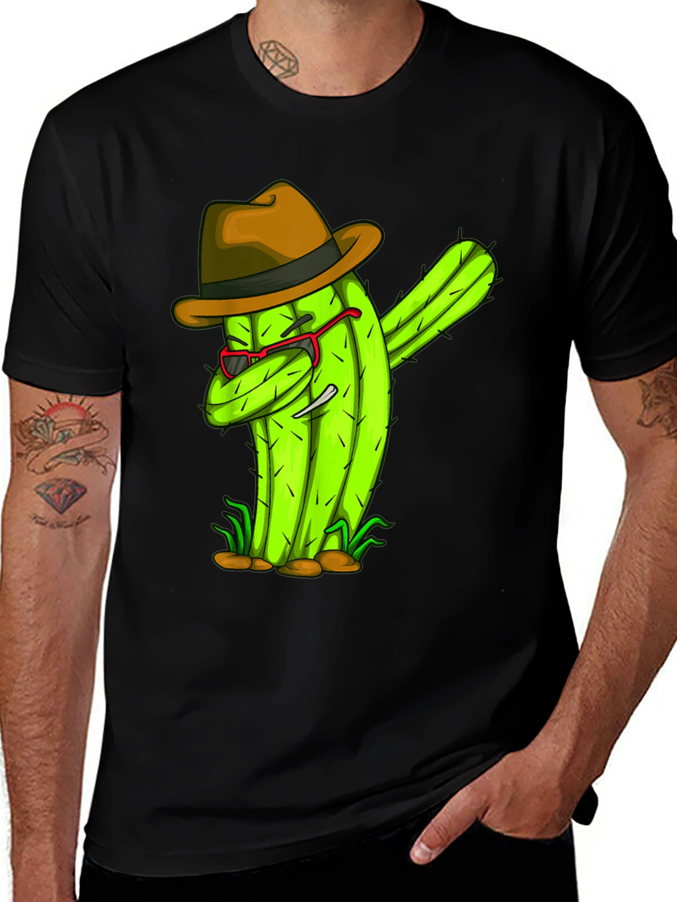 Variant 16 of Dabbing Cactus Graphic Tee