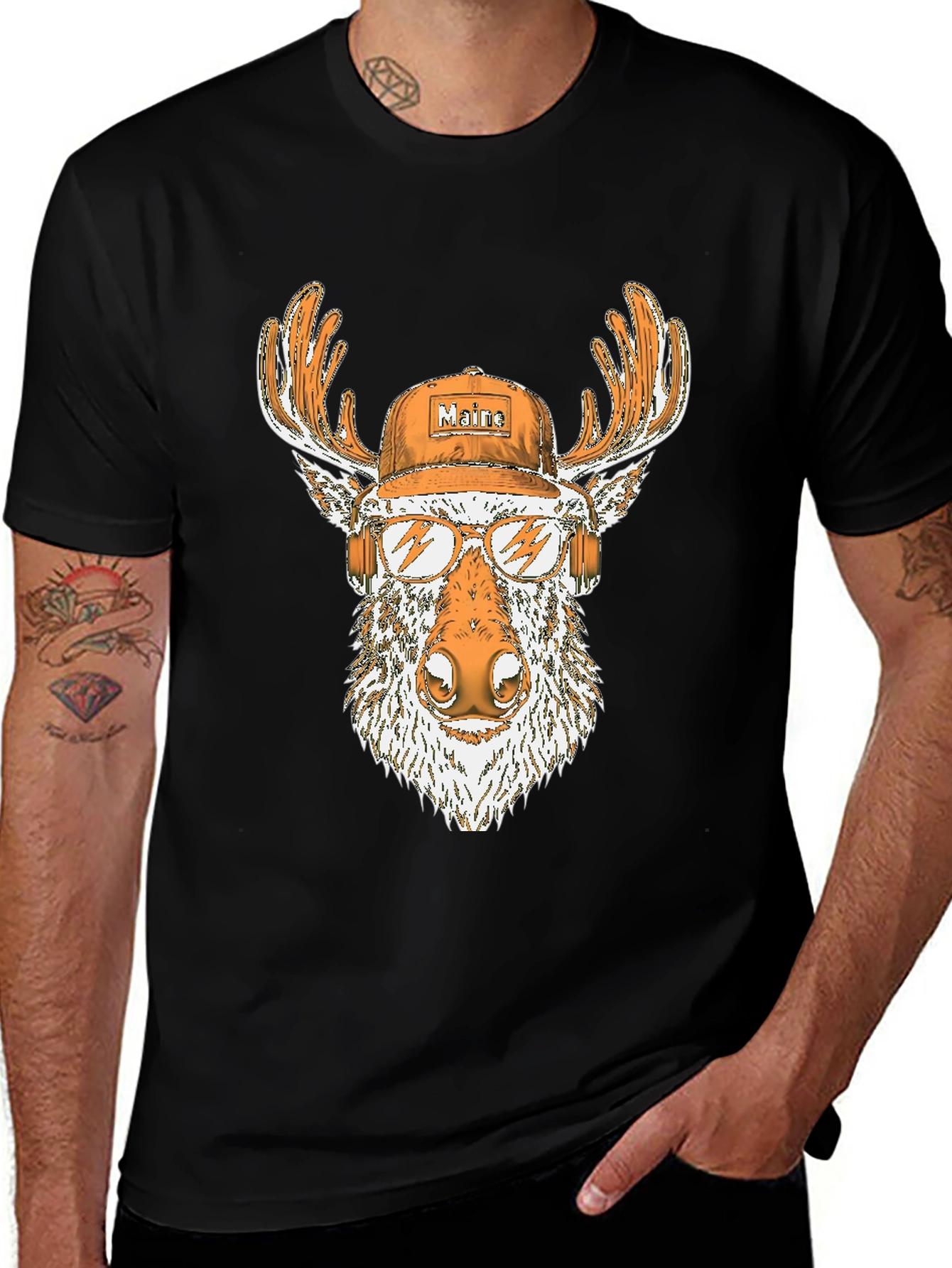 Variant 22 of Moose Graphic Tee - Cool & Stylish