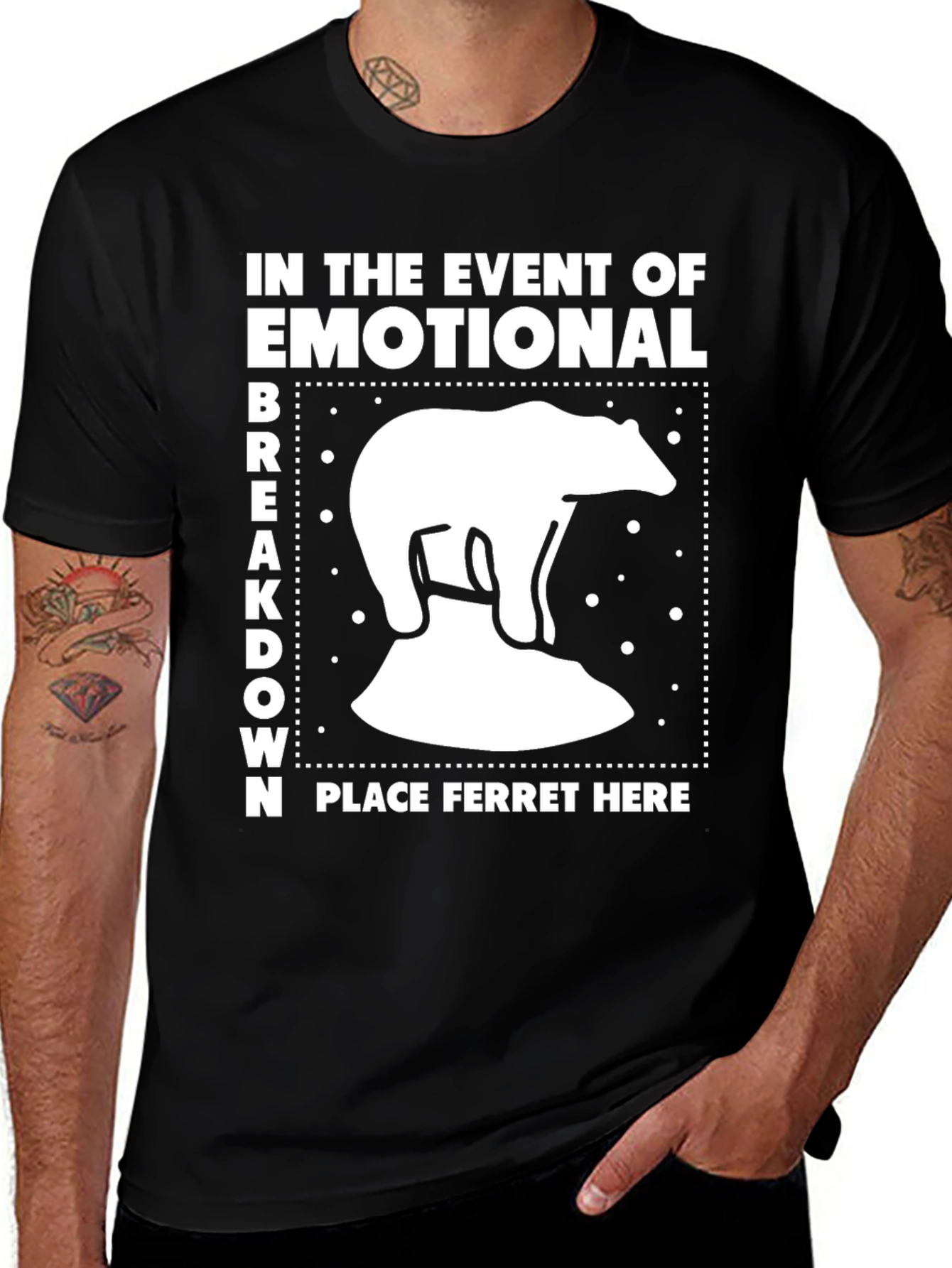 Variant 13 of Emotional Breakdown Ferret T-Shirt