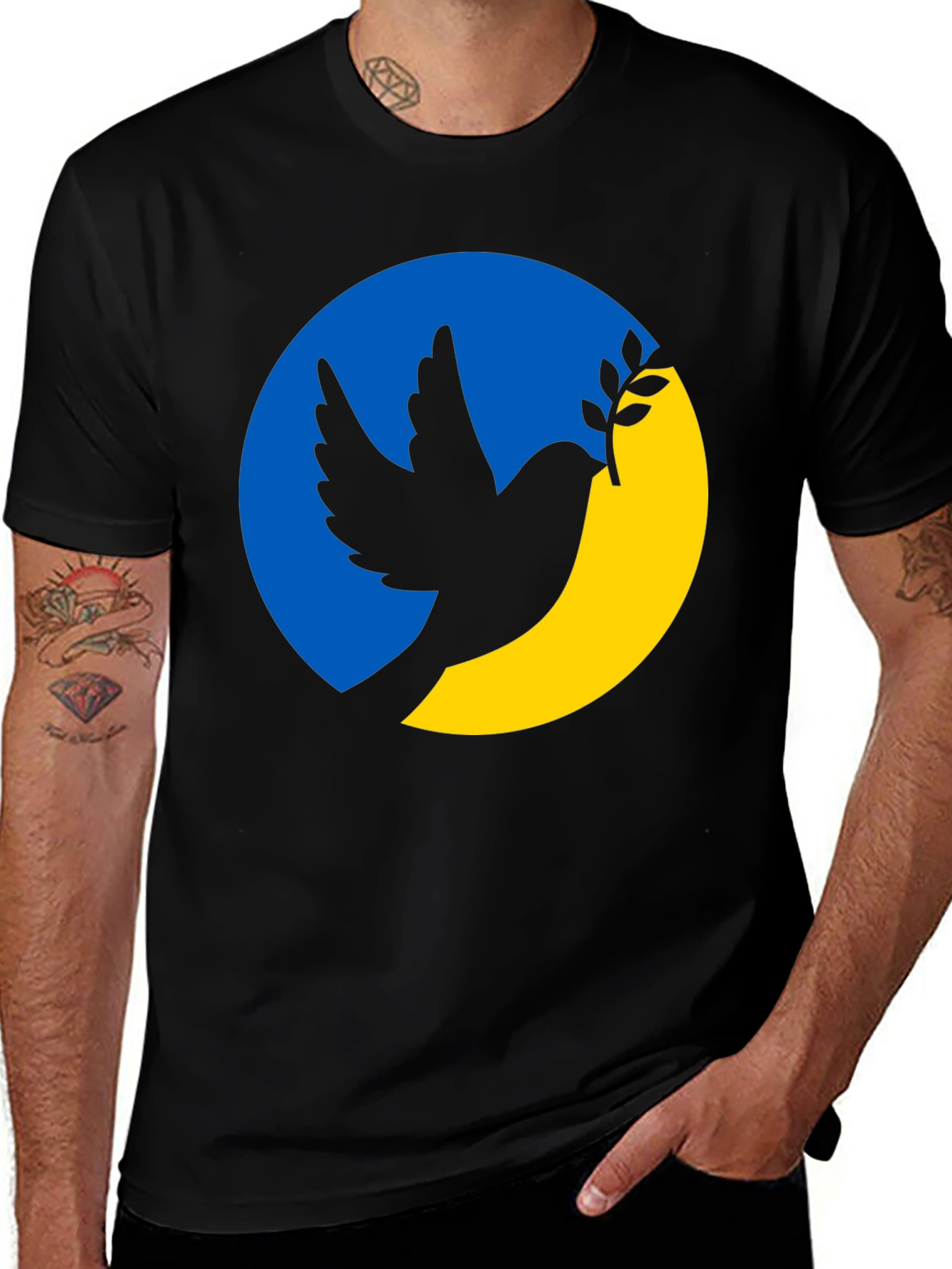 Ukraine Dove Peace T-Shirt - Support Ukraine