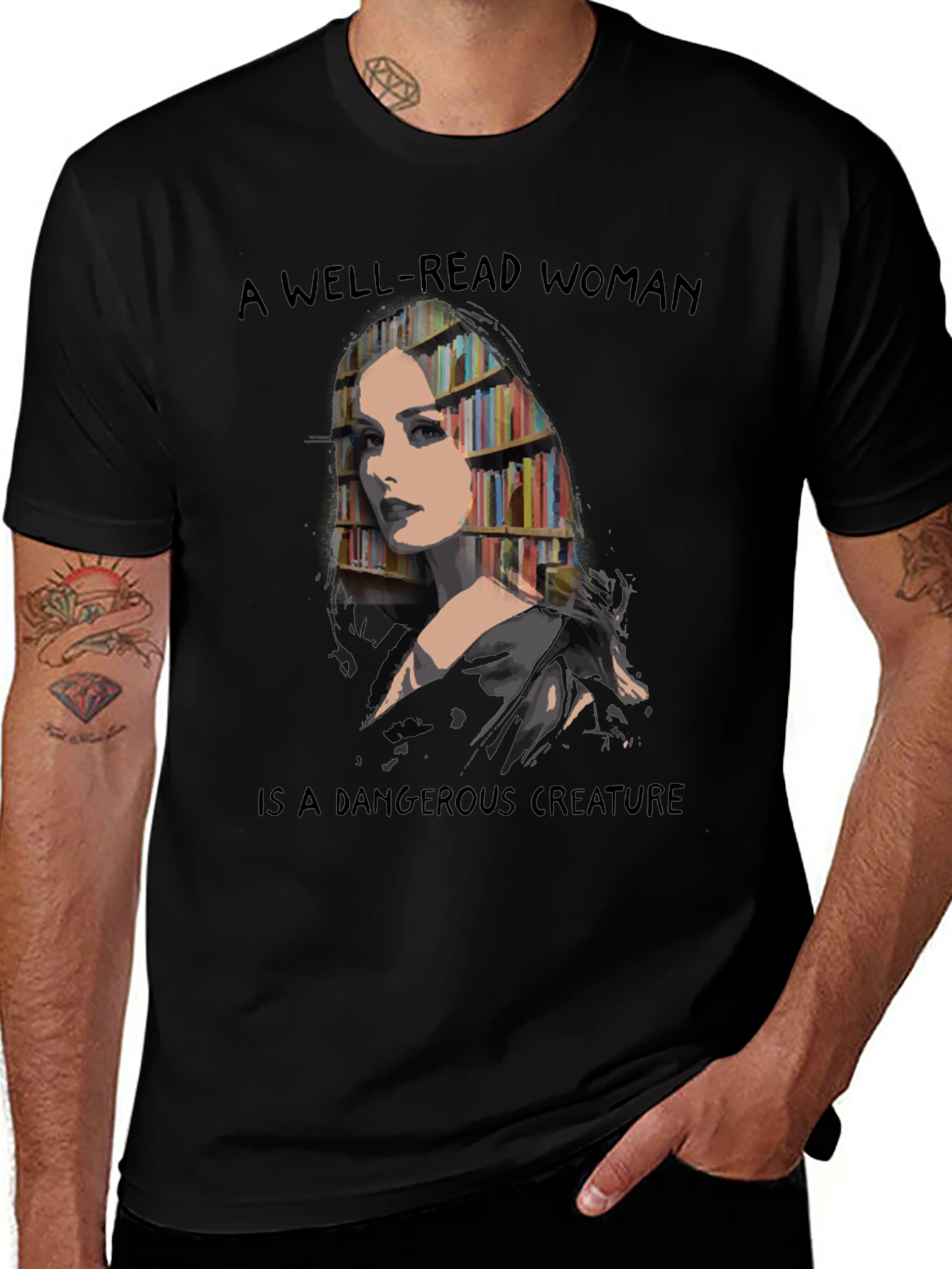 Variant 17 of Well-Read Woman Graphic Tee