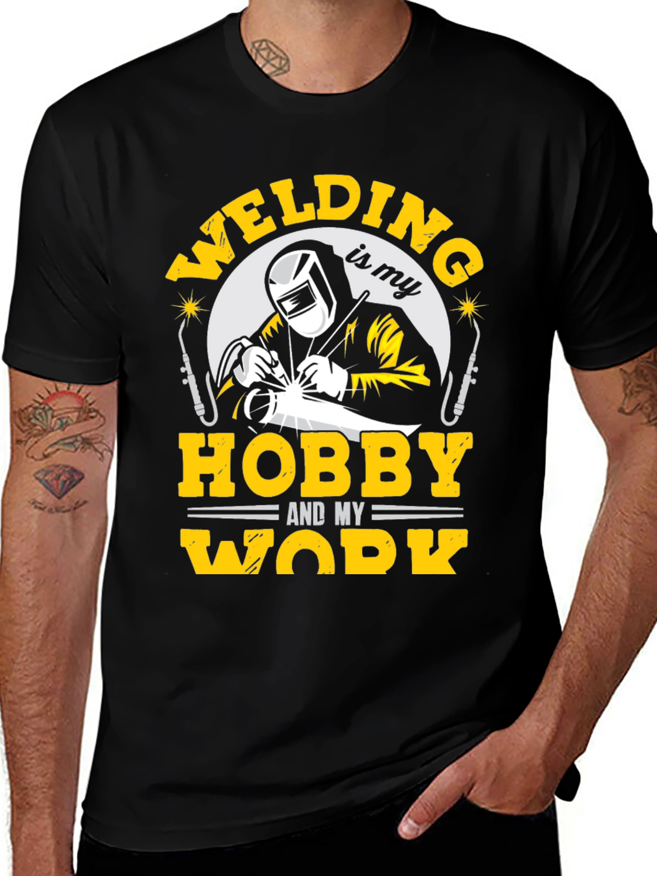 Variant 23 of Welding Hobby T-Shirt, Work Tee, Welder Gift