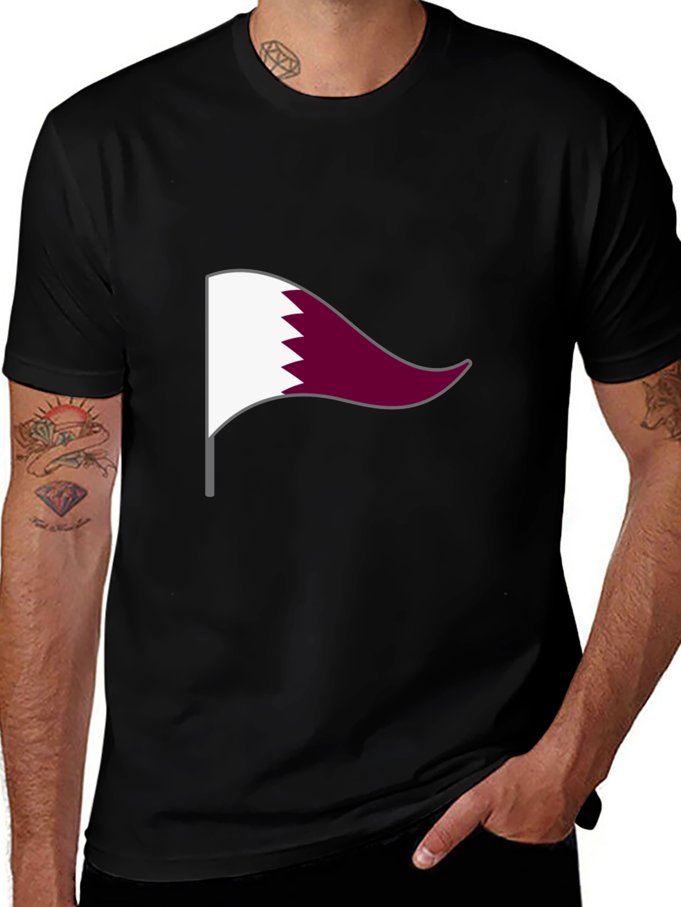 Qatar Flag T-Shirt - Show Your Pride!