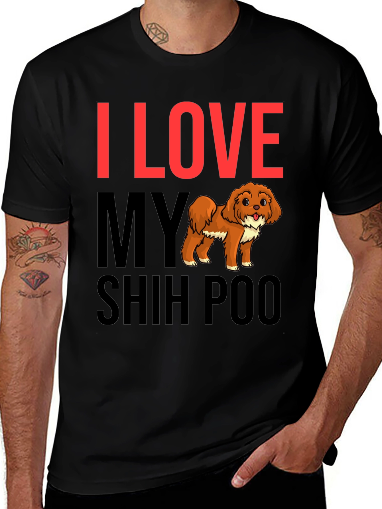 Variant 14 of I Love My Shih Poo T-Shirt