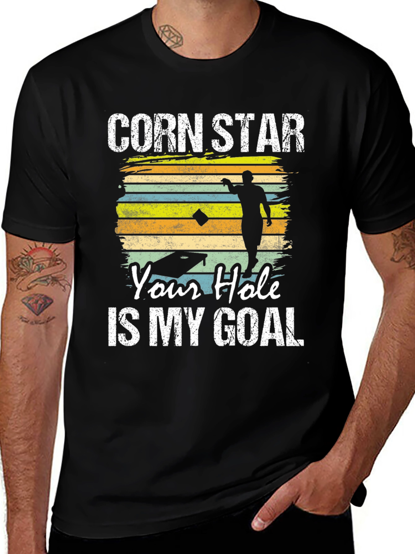Variant 11 of Corn Star Your Hole Is My Goal T-Shirt