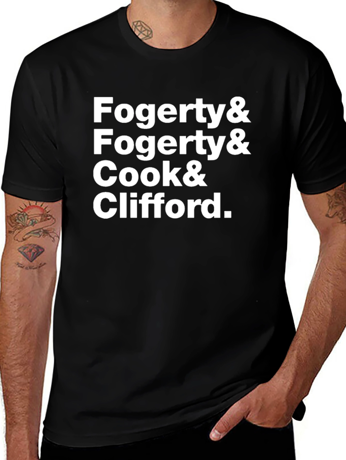 Fogerty and Cook Black T-Shirt