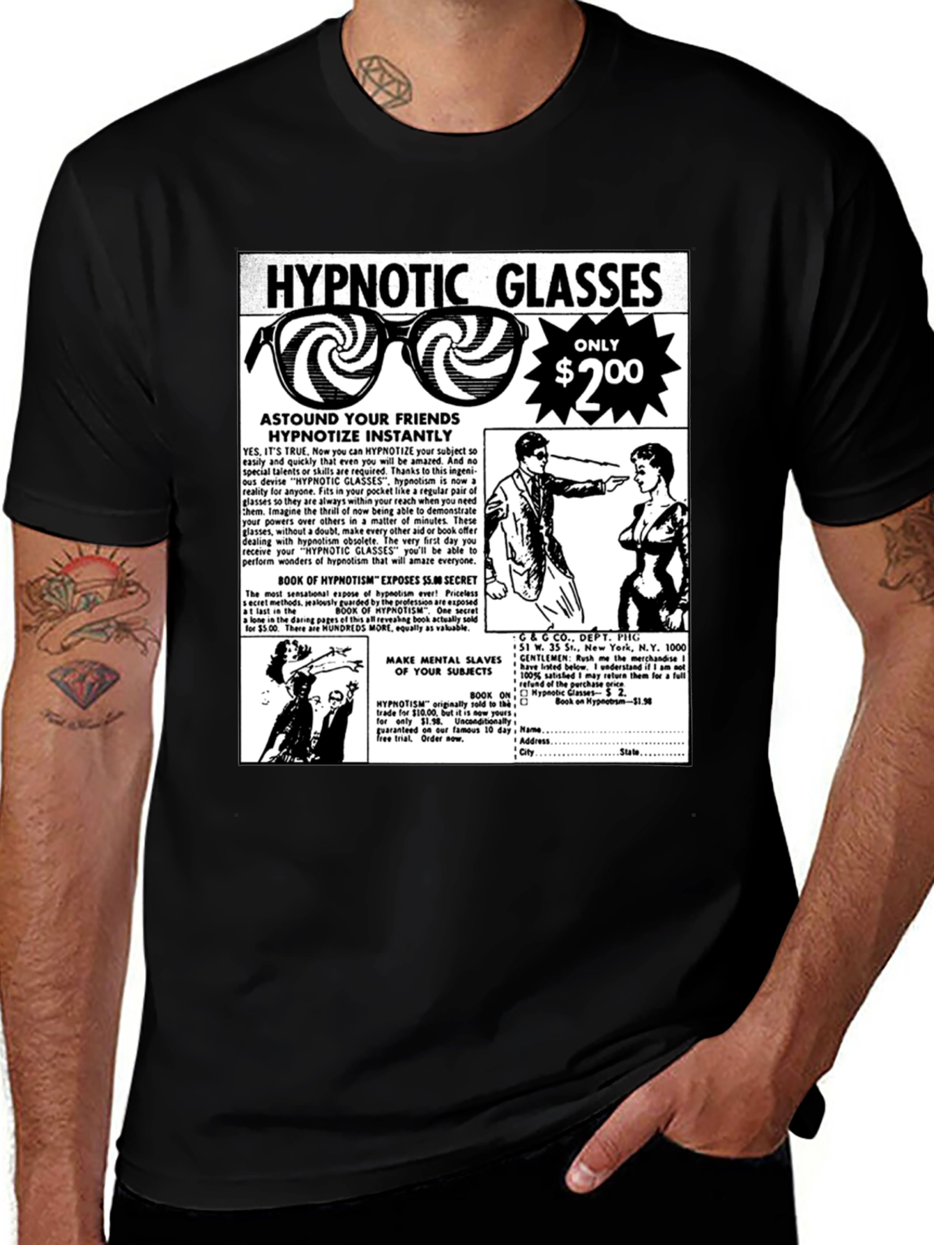 Variant 6 of Hypnotic Glasses Tee - Astound Your Friends!