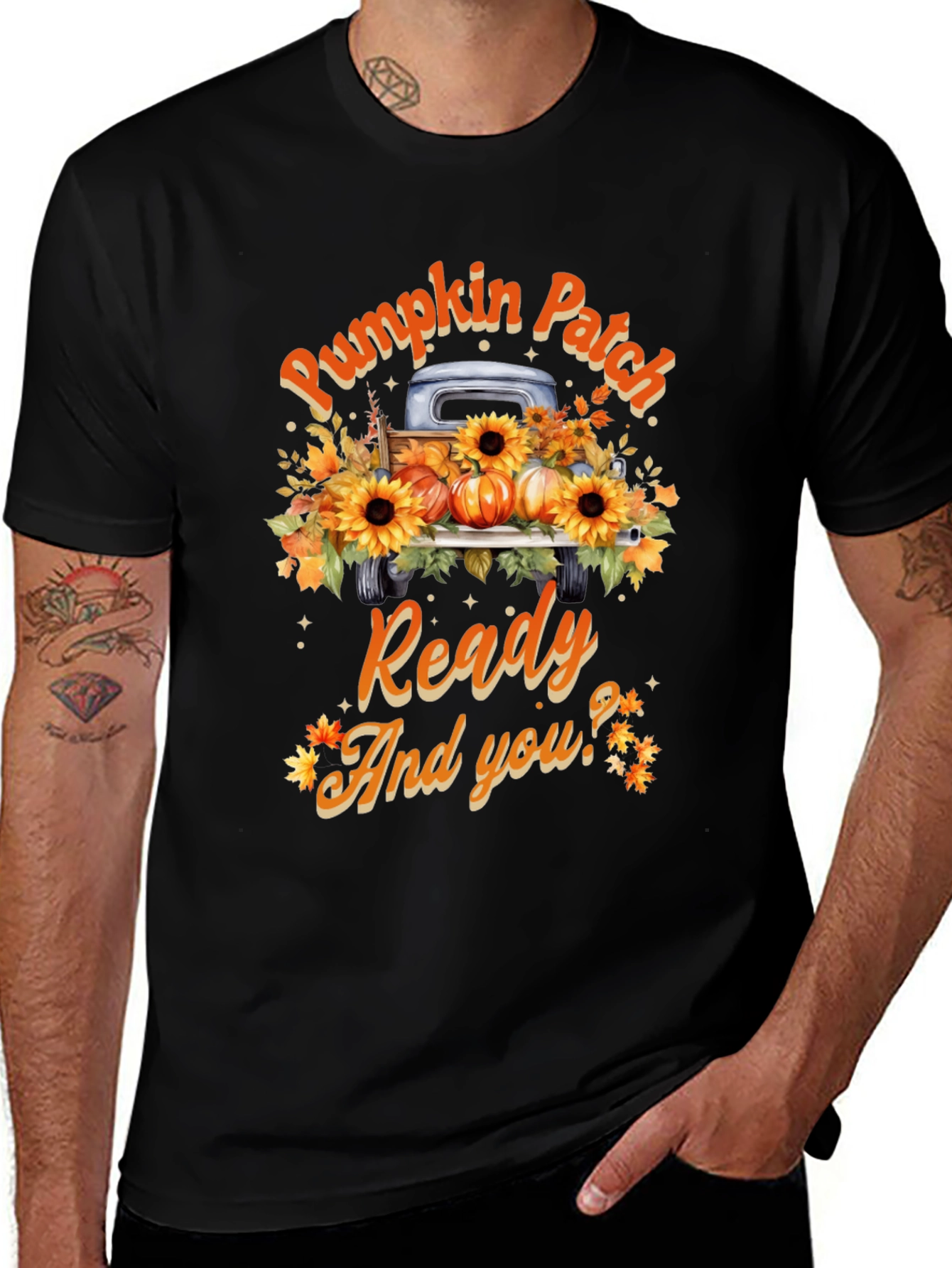 Variant 10 of Pumpkin Patch Ready Fall T-Shirt