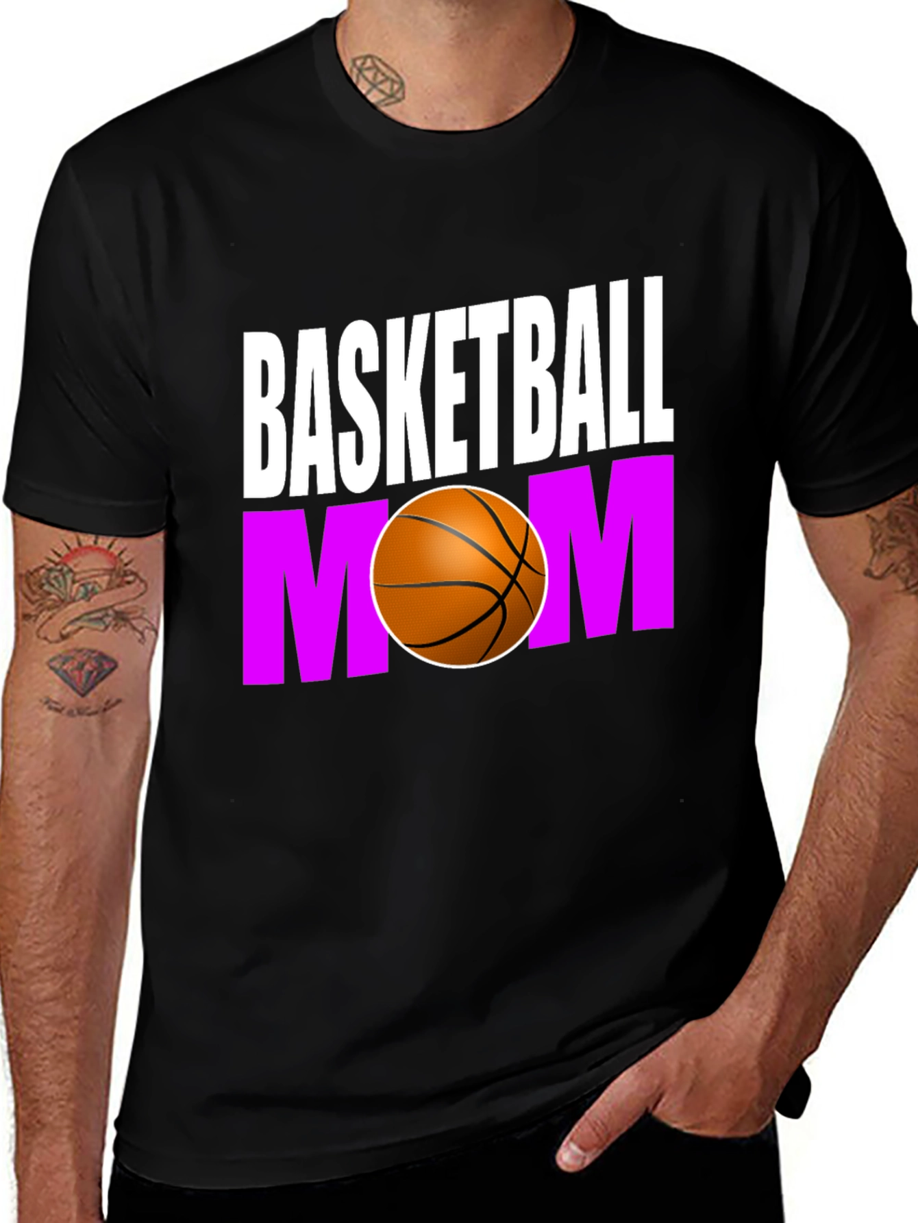 Basketball Mom Graphic T-Shirt