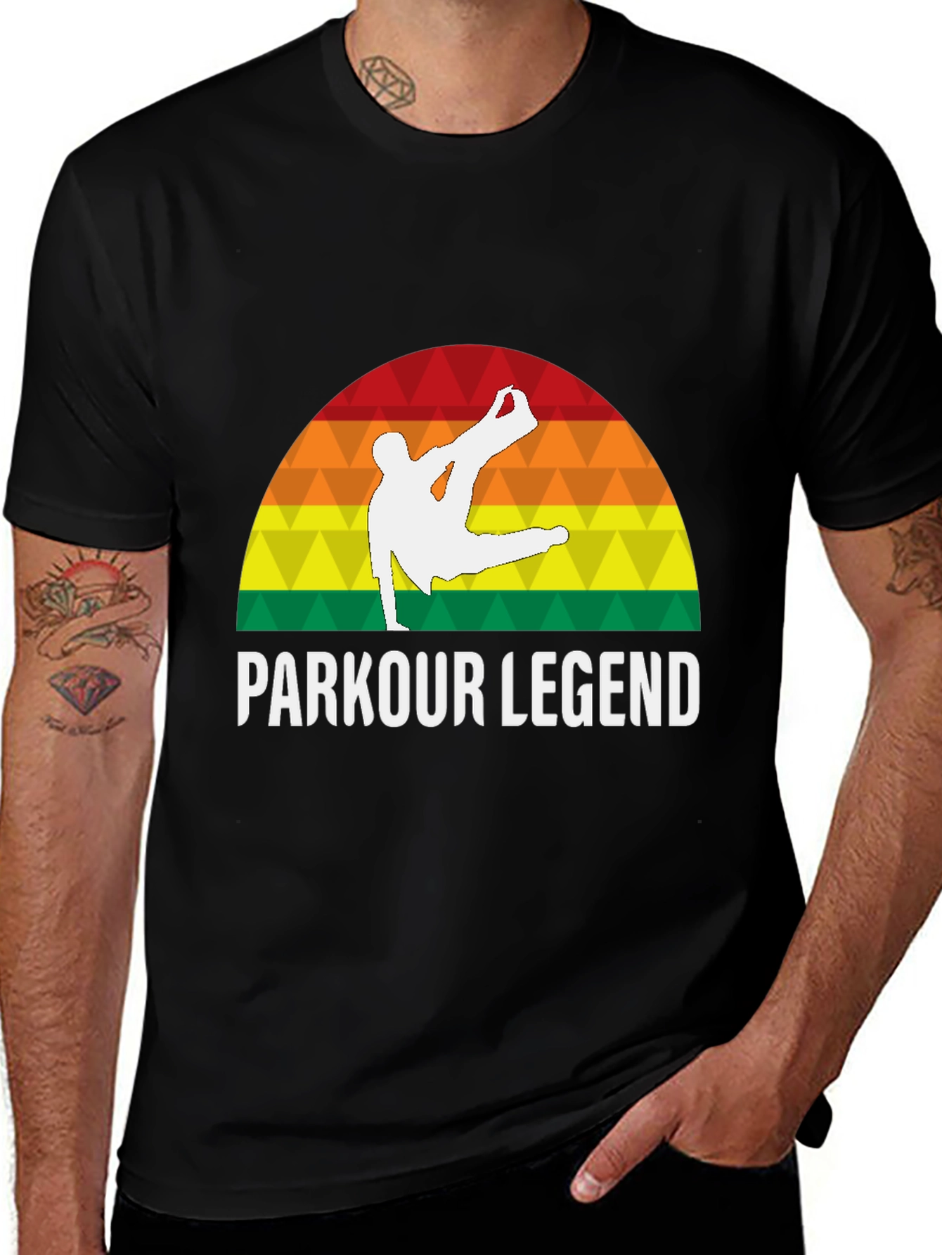 Variant 12 of Parkour Legend T-Shirt - Retro Athlete Tee