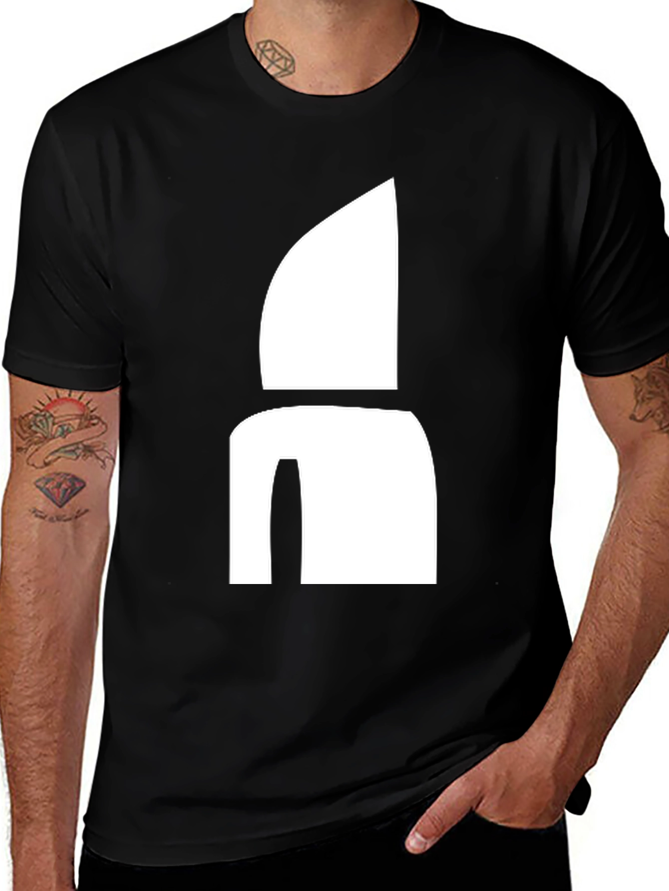 Variant 27 of Abstract Graphic Tee - Modern Minimalist Design