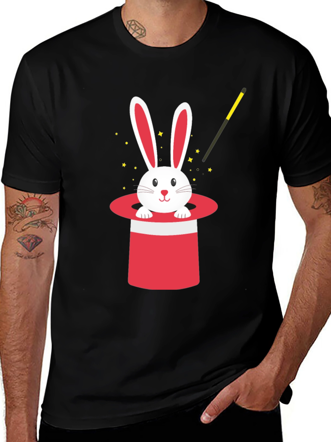 Magic Rabbit in Hat T-Shirt