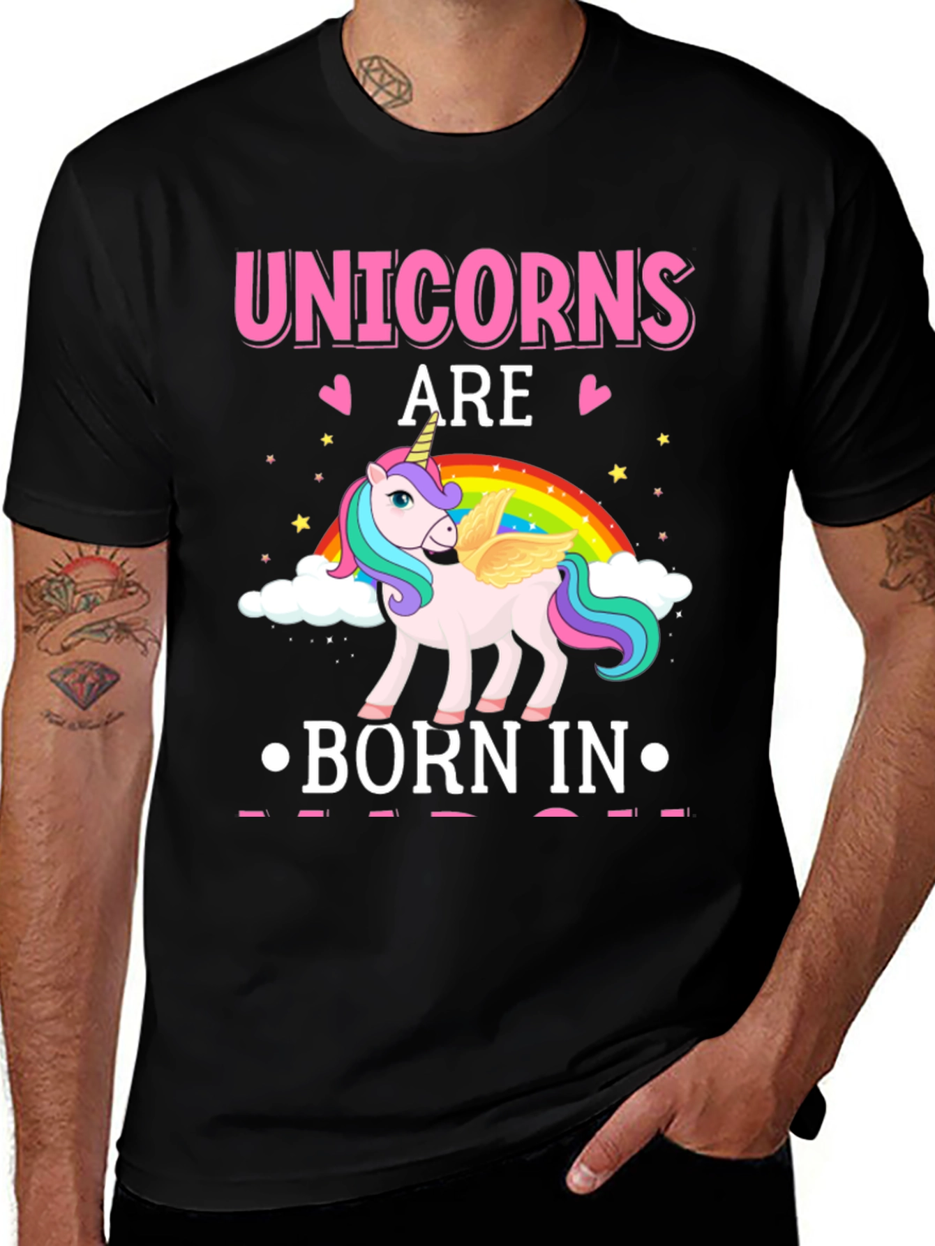 Variant 2 of Unicorns Are Born In T-Shirt