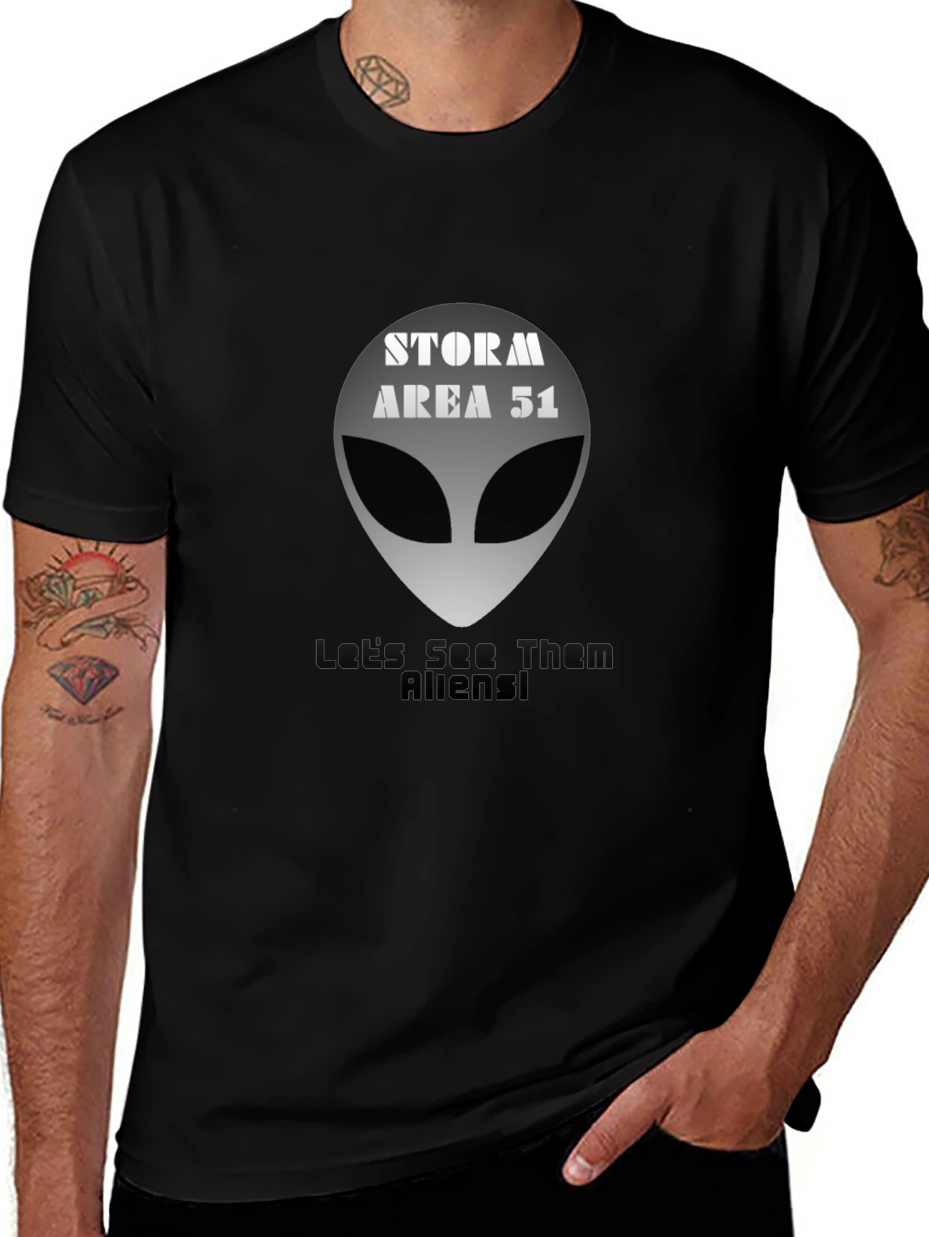 Variant 13 of Storm Area 51 Alien Head T-Shirt