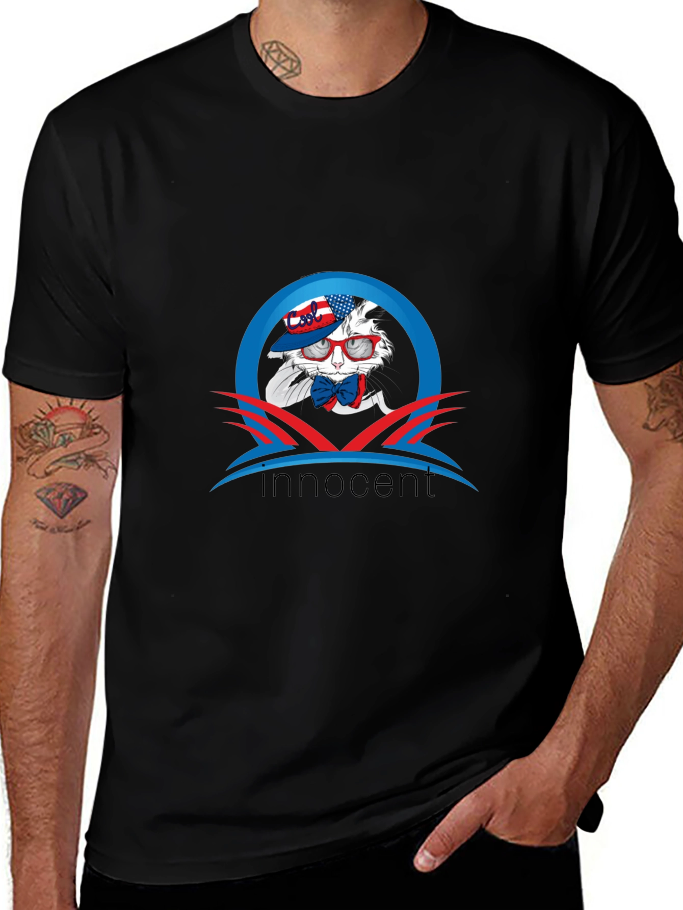 Innocent Bunny T-Shirt - Patriotic Style