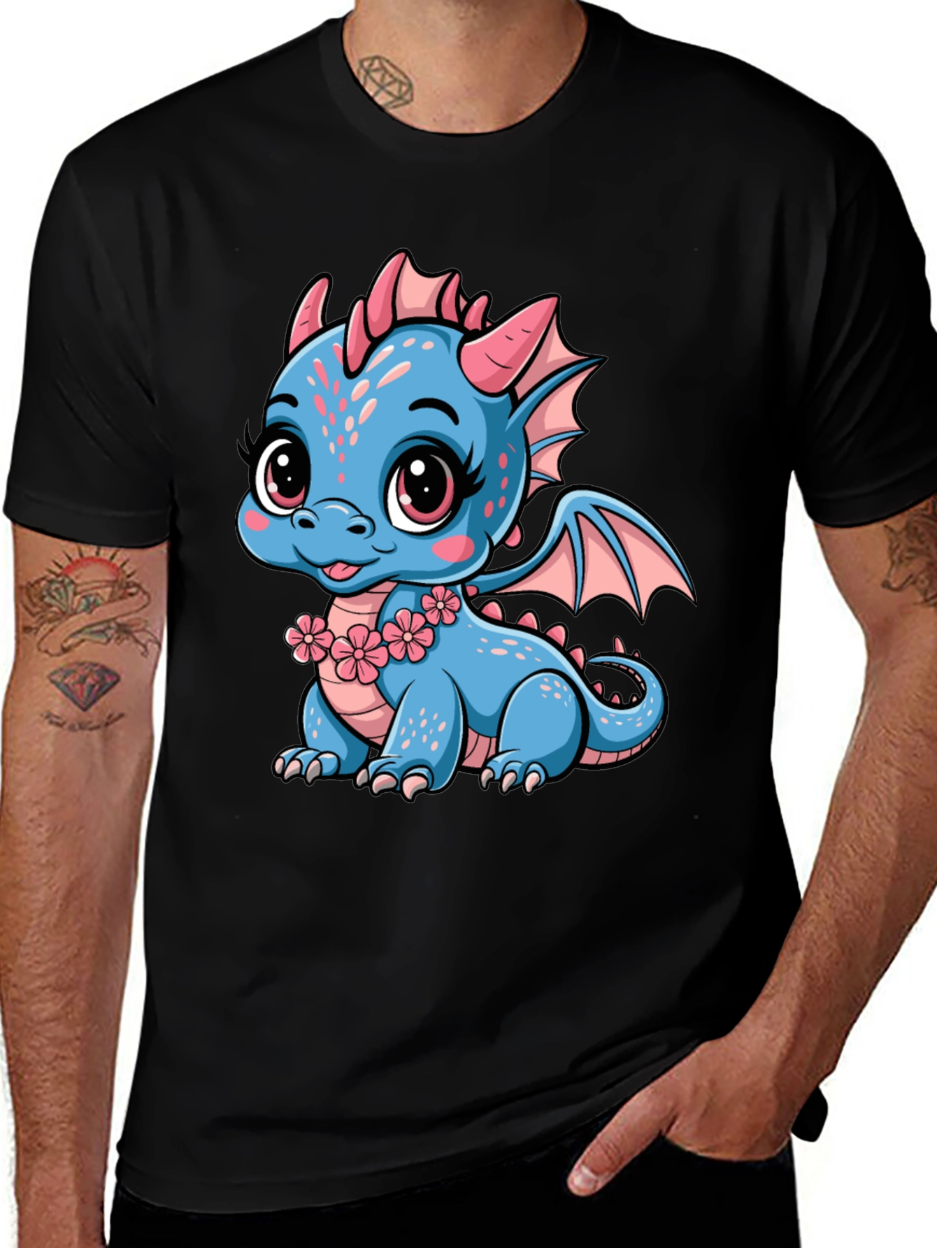 Variant 14 of Cute Dragon Graphic Tee - Fun & Stylish