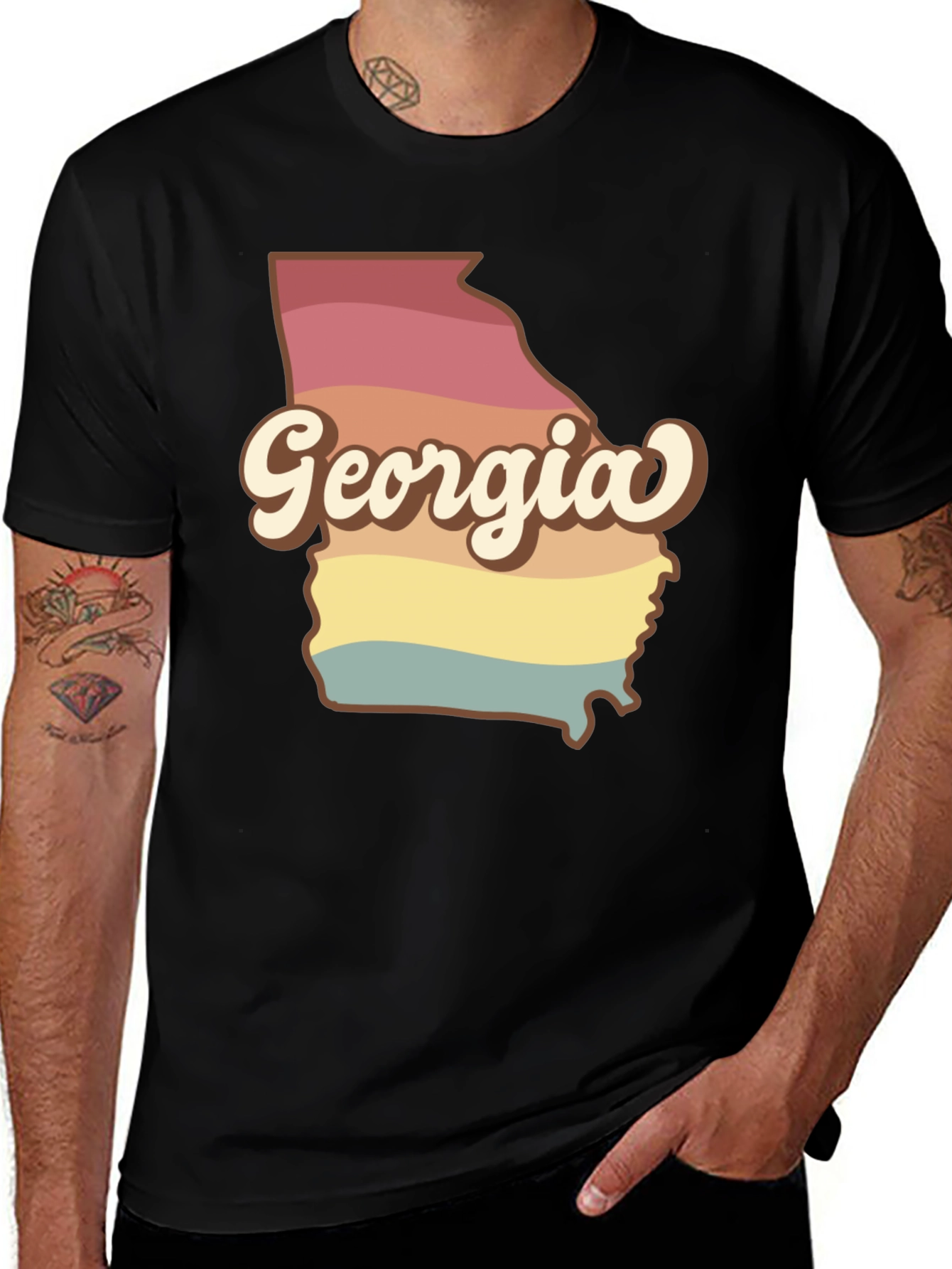 Variant 24 of Retro Georgia State Pride T-Shirt