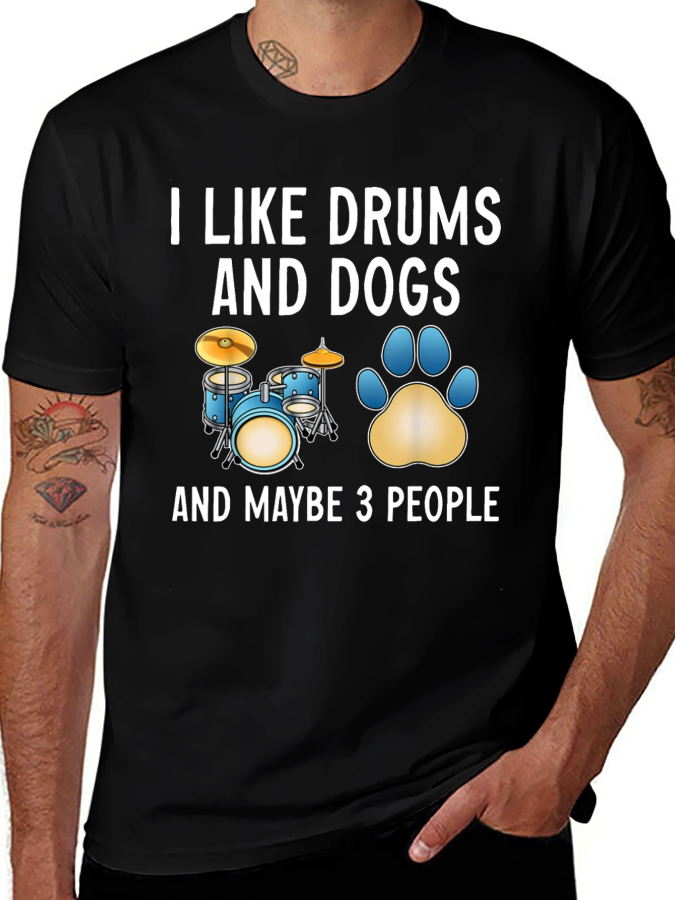 Variant 9 of I Like Drums and Dogs T-Shirt