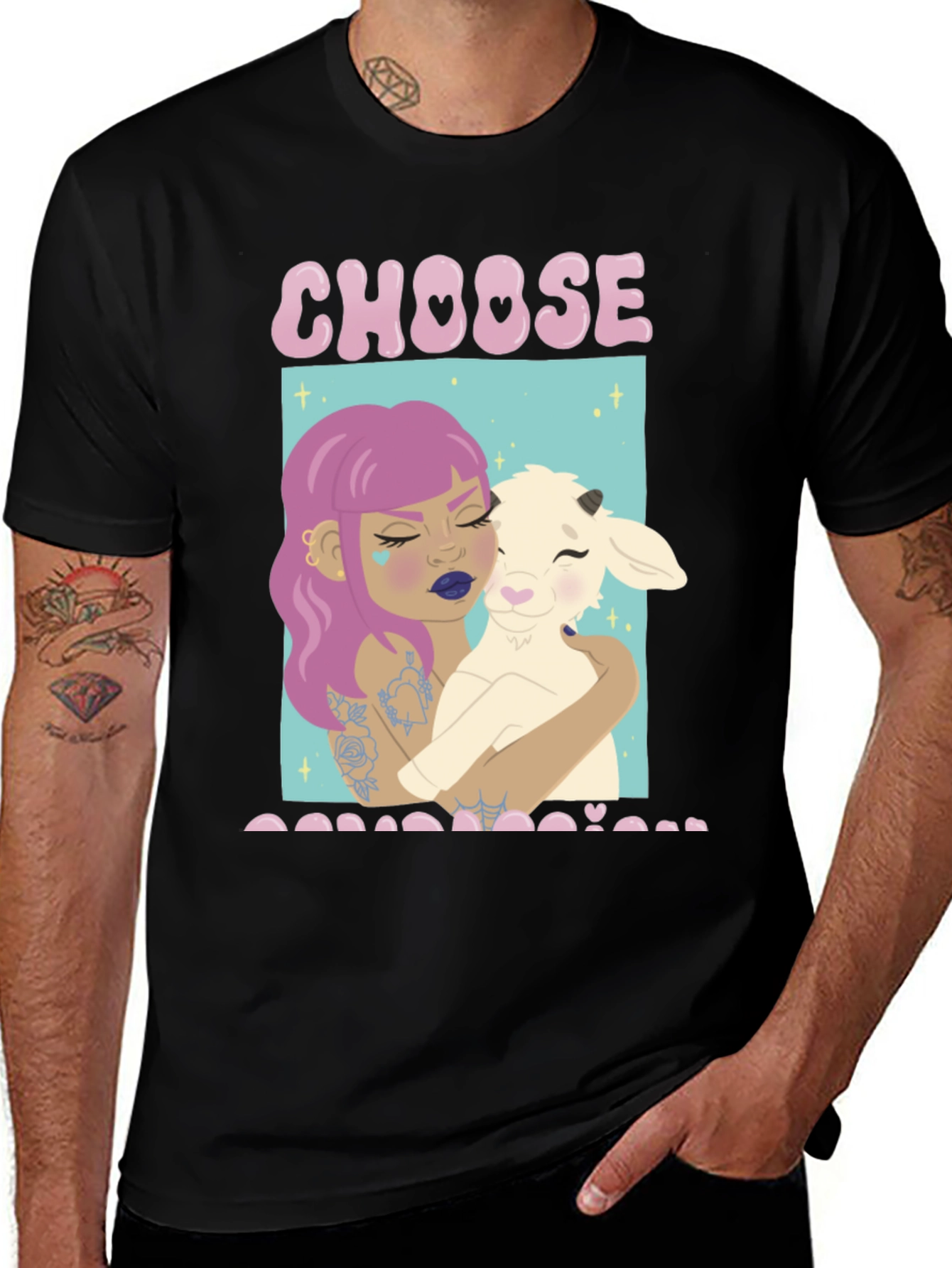 Variant 16 of Choose Compassion Graphic Tee