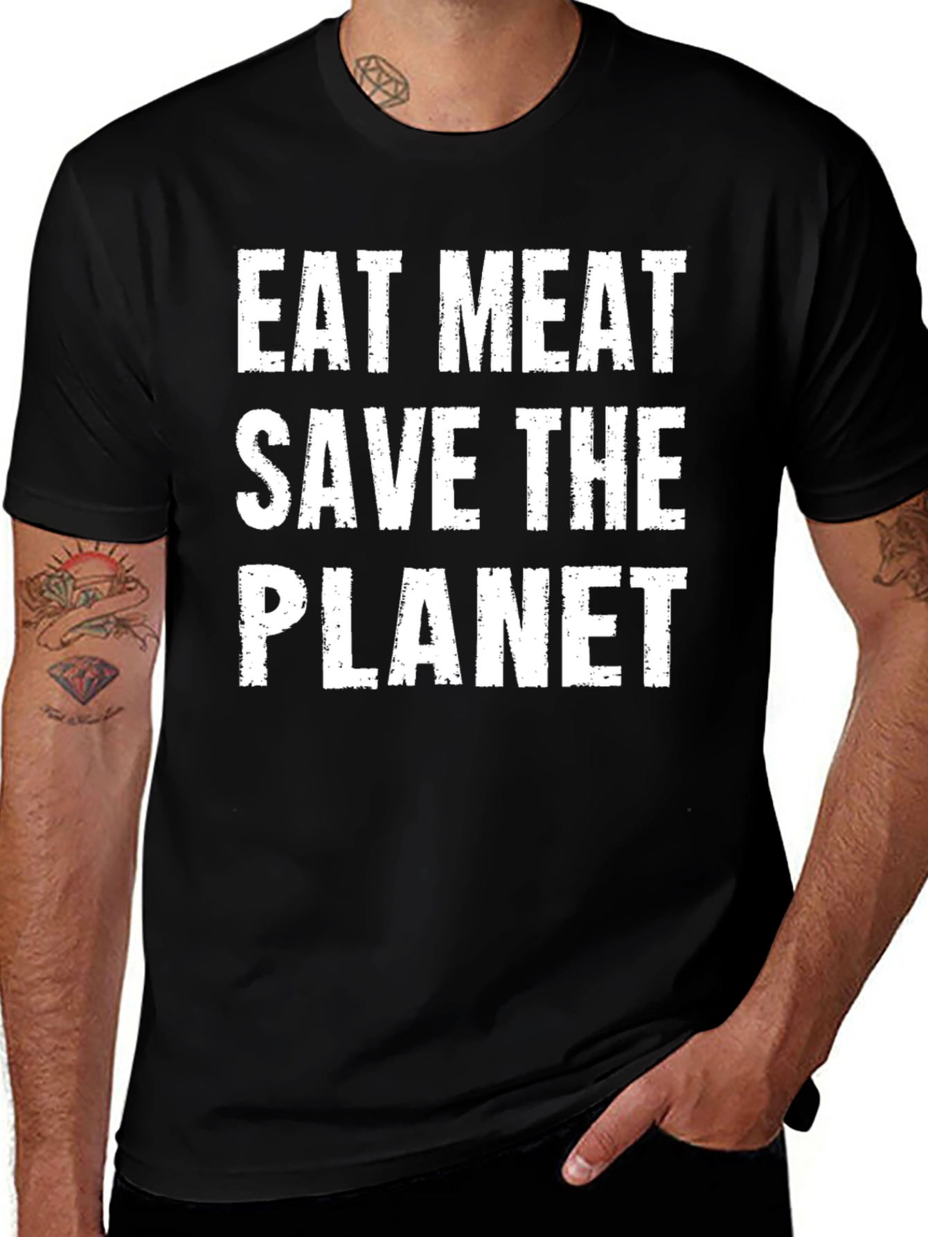 Variant 16 of Eat Meat Save The Planet Graphic Tee