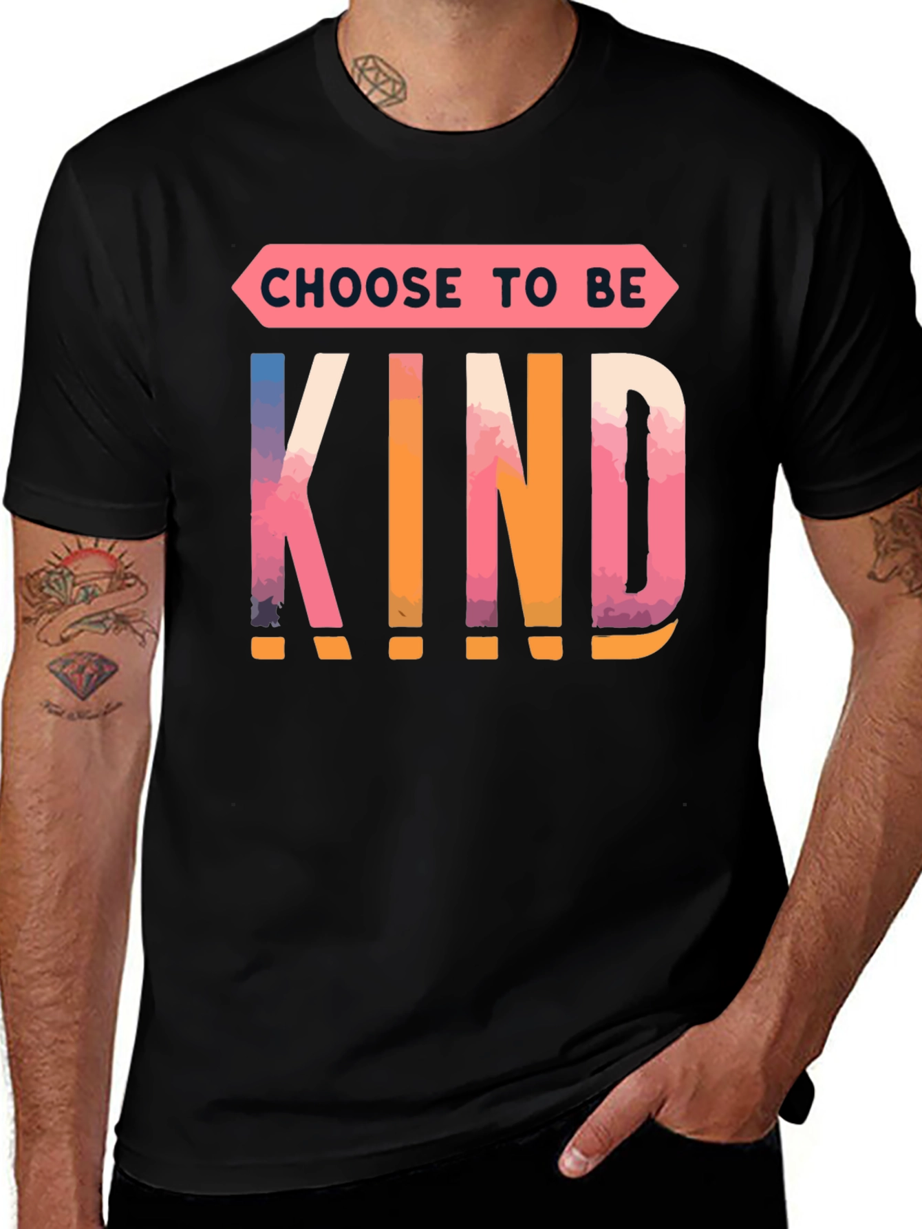 Variant 20 of Choose To Be Kind T-Shirt - Positive Message