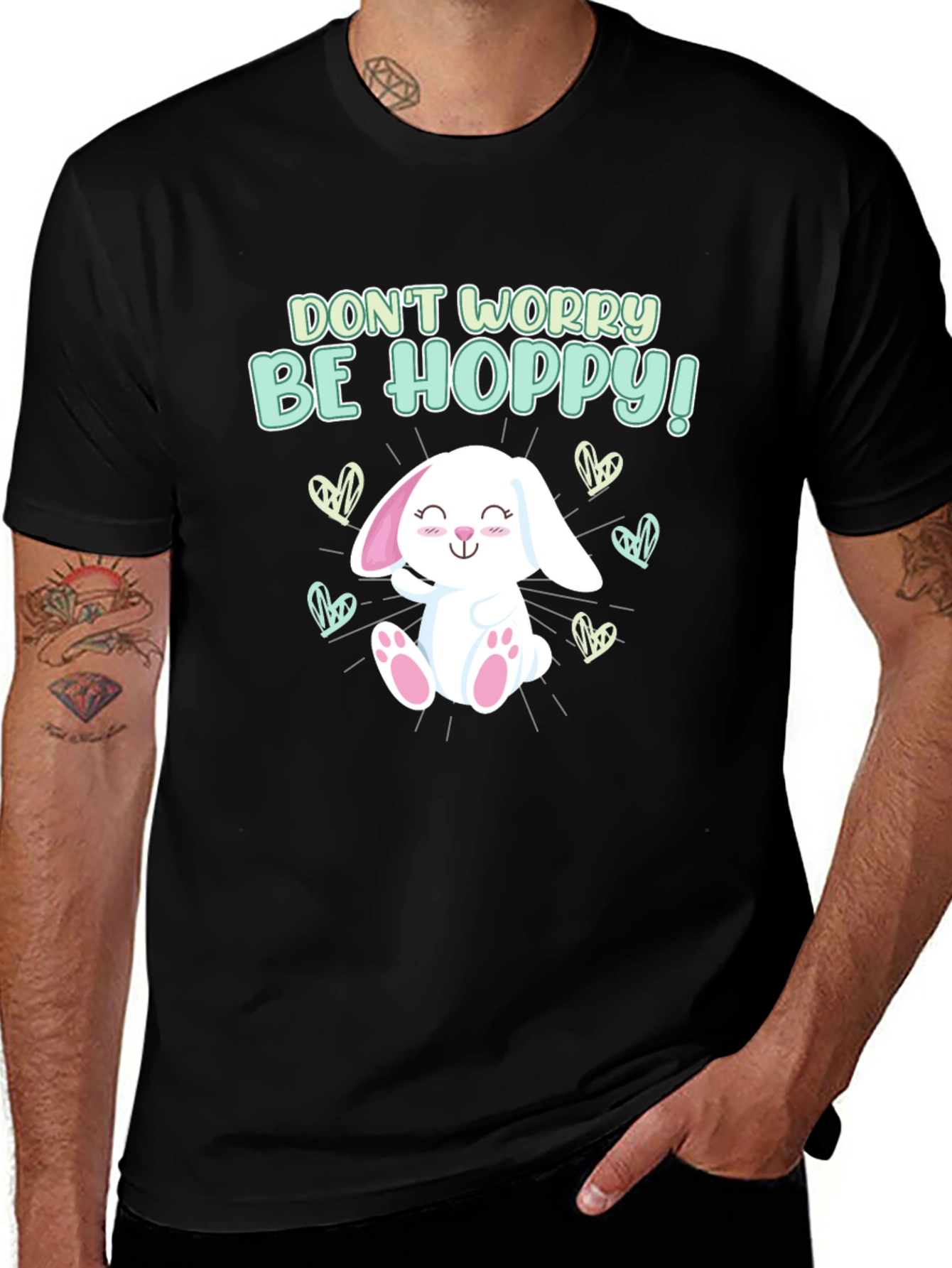 Variant 29 of Don't Worry Be Hoppy Easter T-Shirt