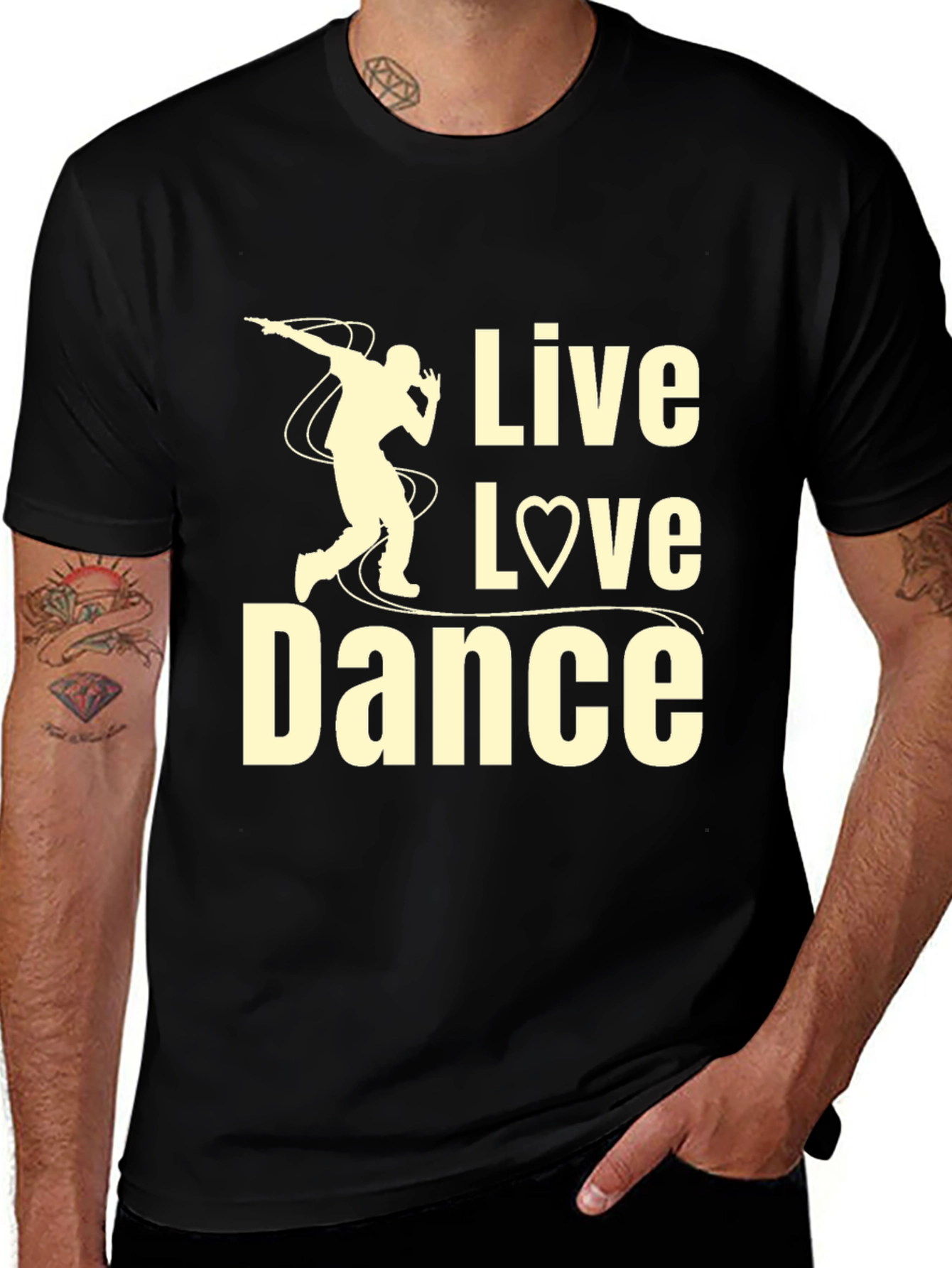 Variant 23 of Live Love Dance T-Shirt - Stylish Dancer Graphic Tee