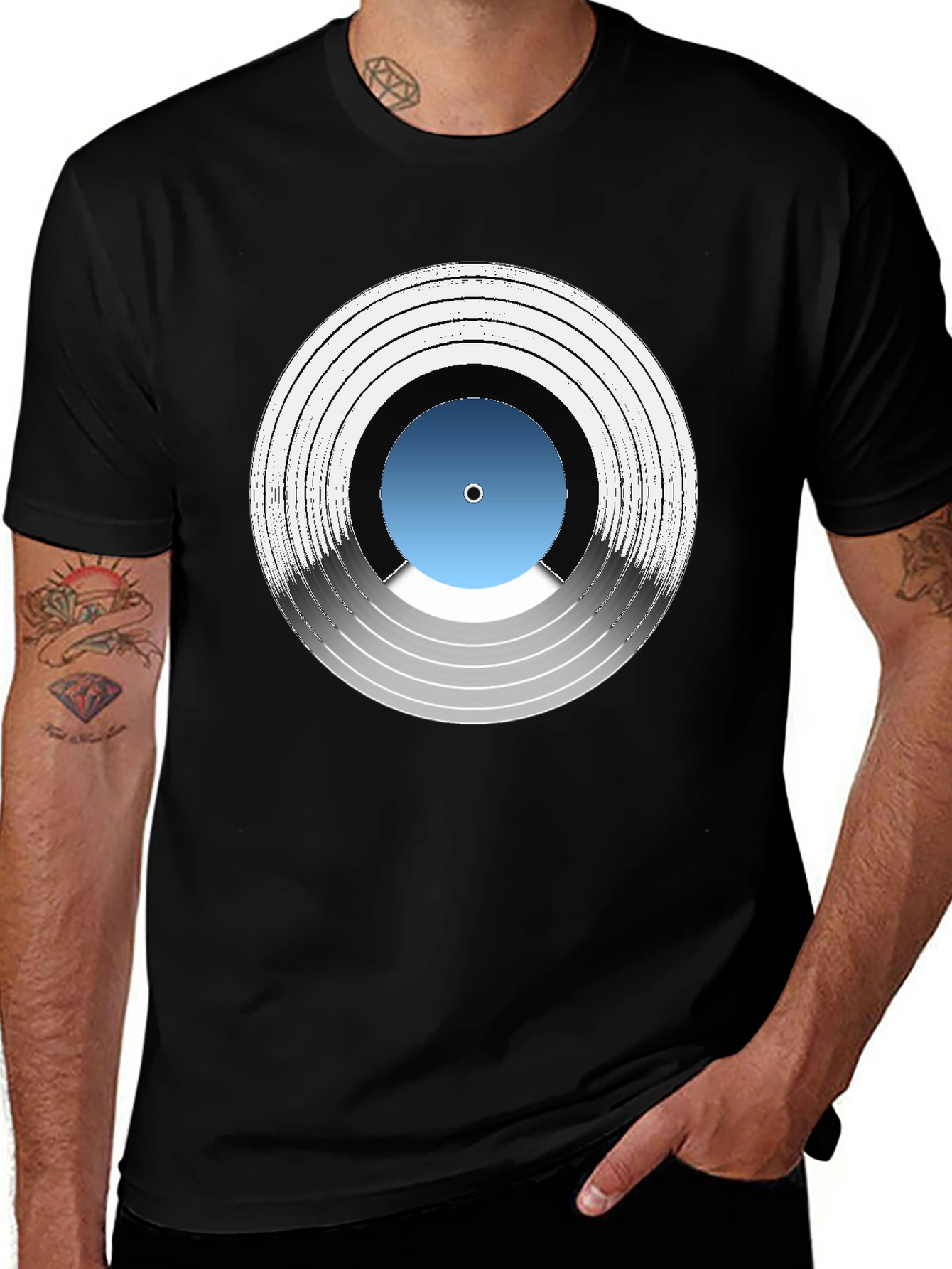 Variant 4 of Vinyl Record Graphic Tee - Music Lover T-Shirt