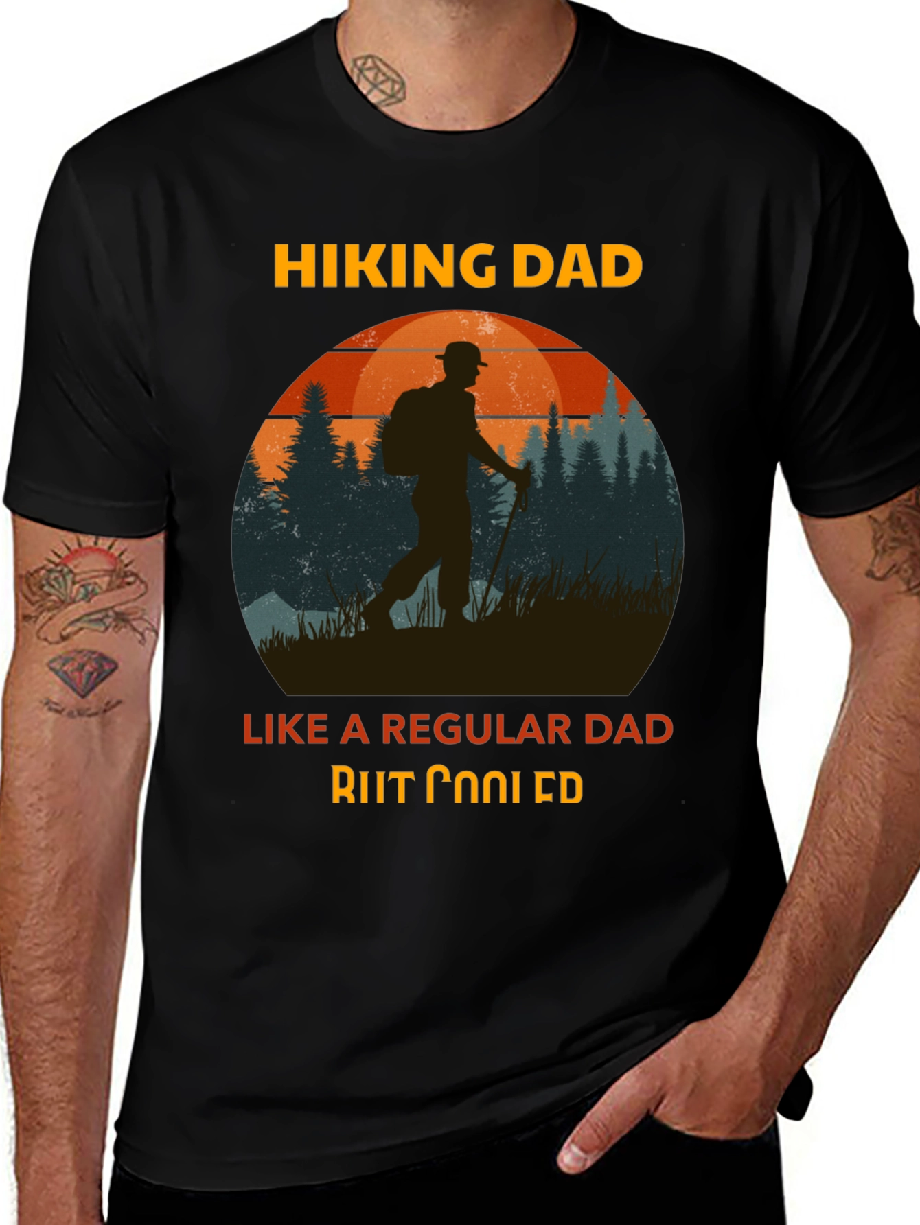Variant 27 of Hiking Dad T-Shirt - Cool Dad Gift