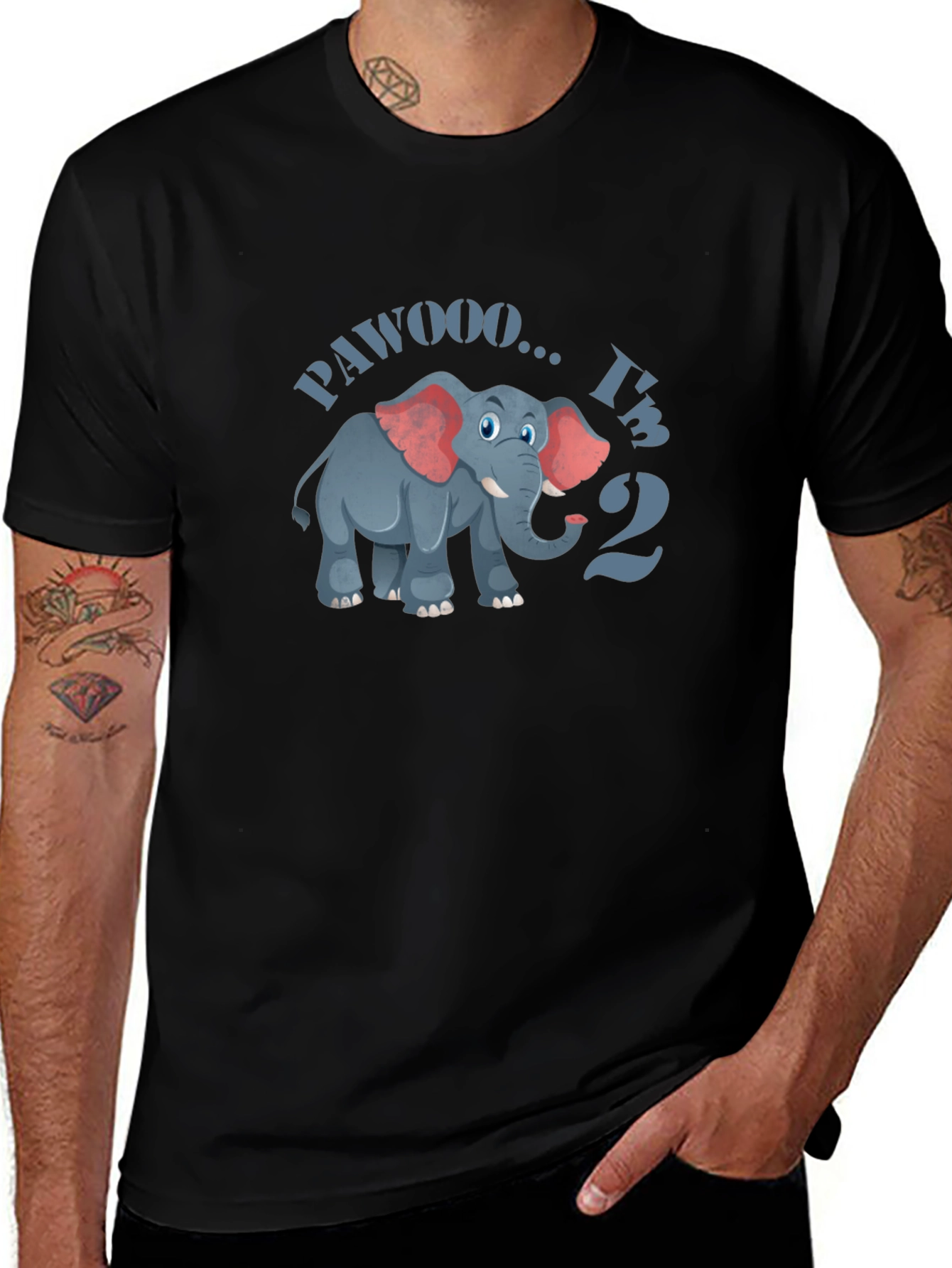 Variant 24 of Cute Elephant 2nd Birthday T-Shirt